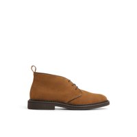 Main view of Tan Suede Kanan Chukka Boots for men.