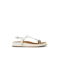 Vue principale des Sandaless tongss couleur Blanc Leonah pour femme.