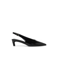 Main view of Black Monett Slingback Kitten Heels for women.