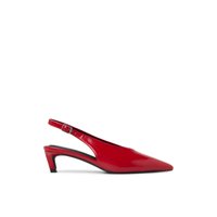 Main view of Bright Red Monett Slingback Kitten Heels for women.