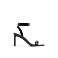 Main view of Black Nichole High Heel Sandals for women.