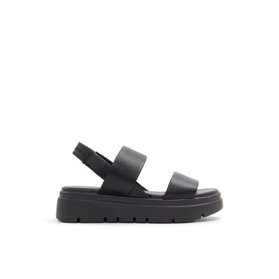 WHAT WE WANT TAKIBIDAIMITAINATABLE (ナラ) Nevra Black Women's Flat Sandals | Call It Spring Canada