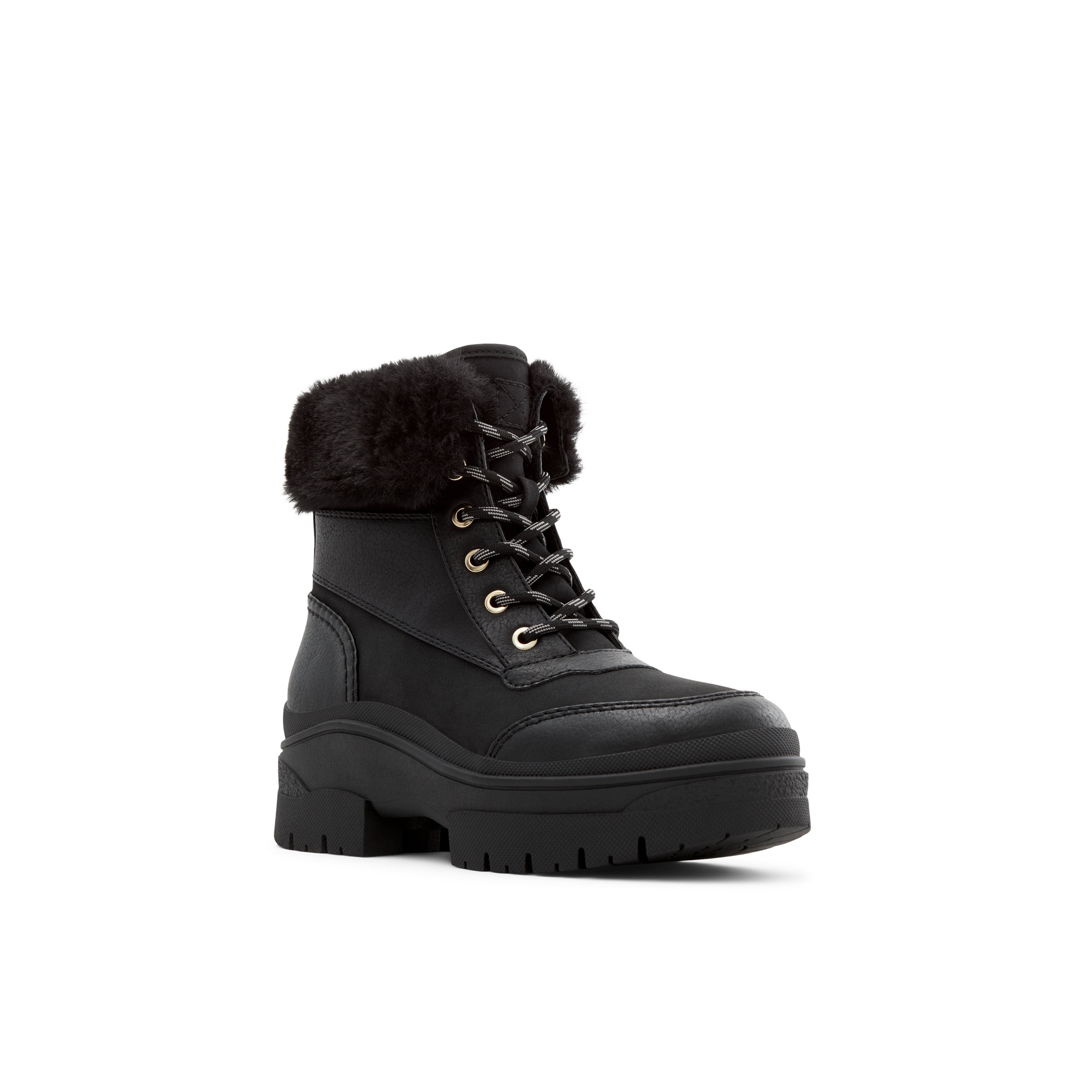 Alps Black Women's Lace-up Boots | Call It Spring Canada