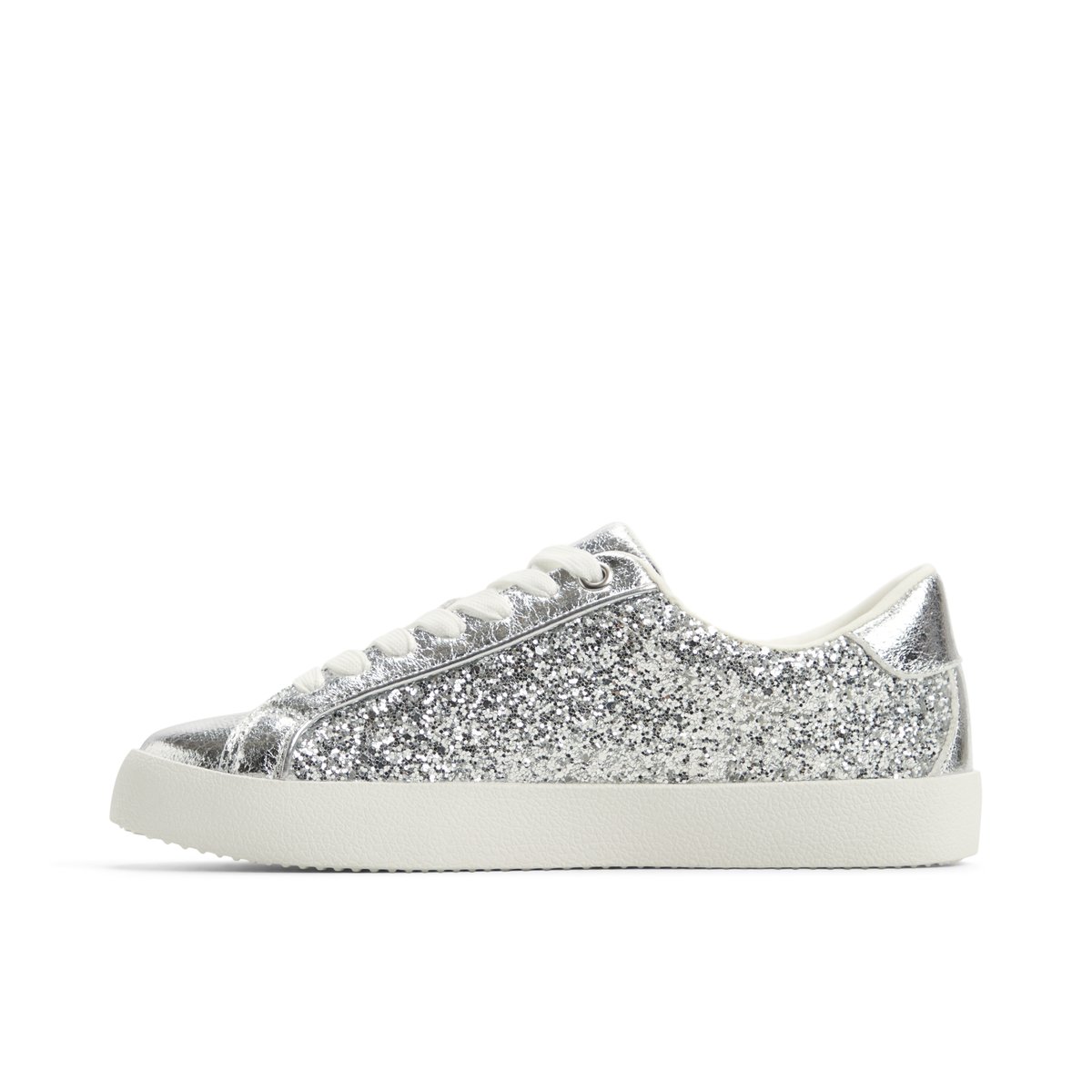 スタッズ☆メタリック【Call It Spring】Annik スニーカー Annik Silver Women's Lace Up Sneakers | Call It Spring Canada