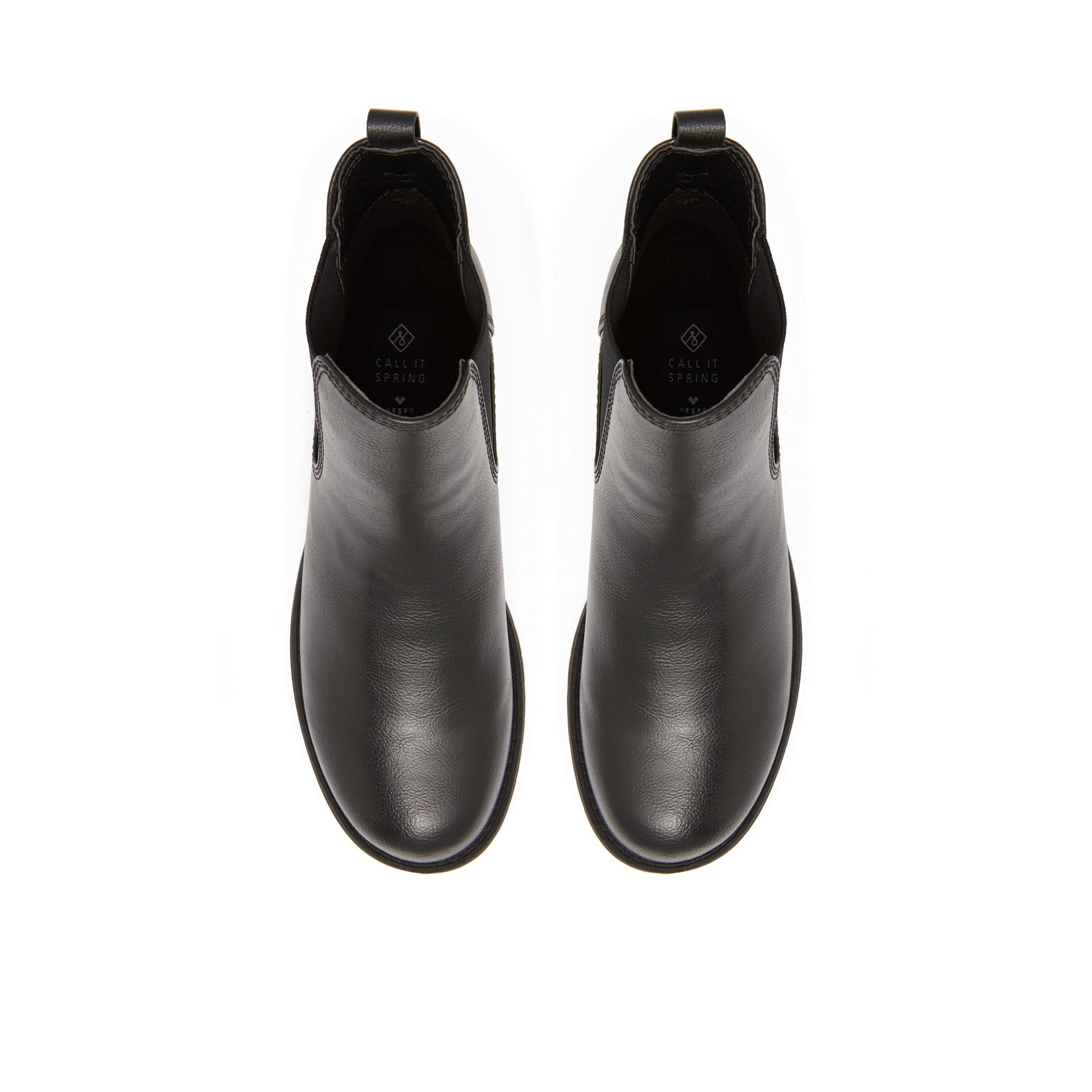 Atlas Black Synthetic Smooth Women�s Chelsea boots Call