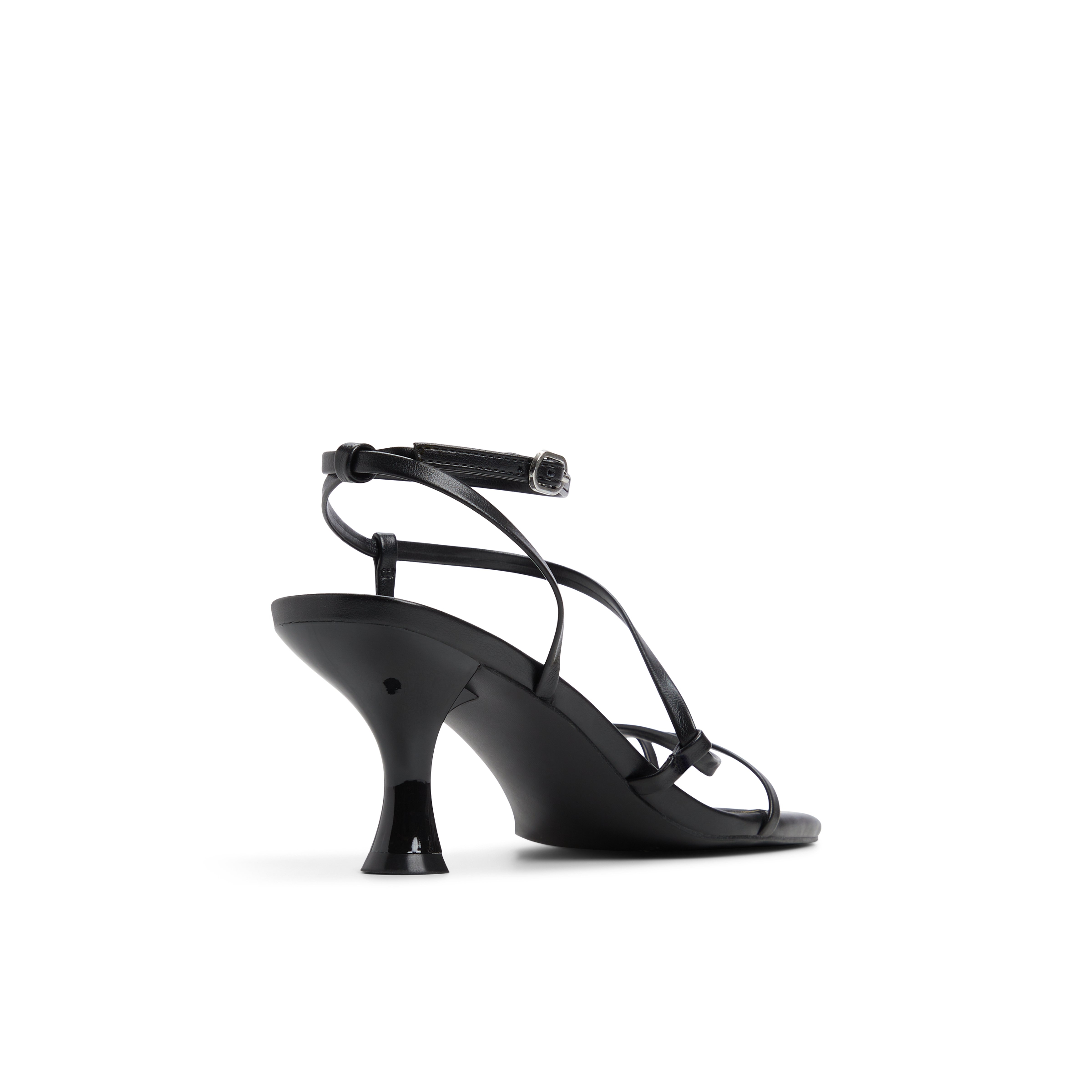 Auguust Noir Femmes Sandales talons hauts a lacets | Boutique Spring Canada