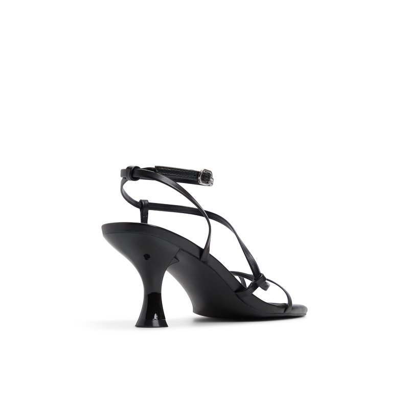 サンダル・ミュール MAISON KITSUNE Women Sandals NW04305LR0006P199 BLACK FESTIVE レザー ポインティ スリング バック | Maison Kitsuné
