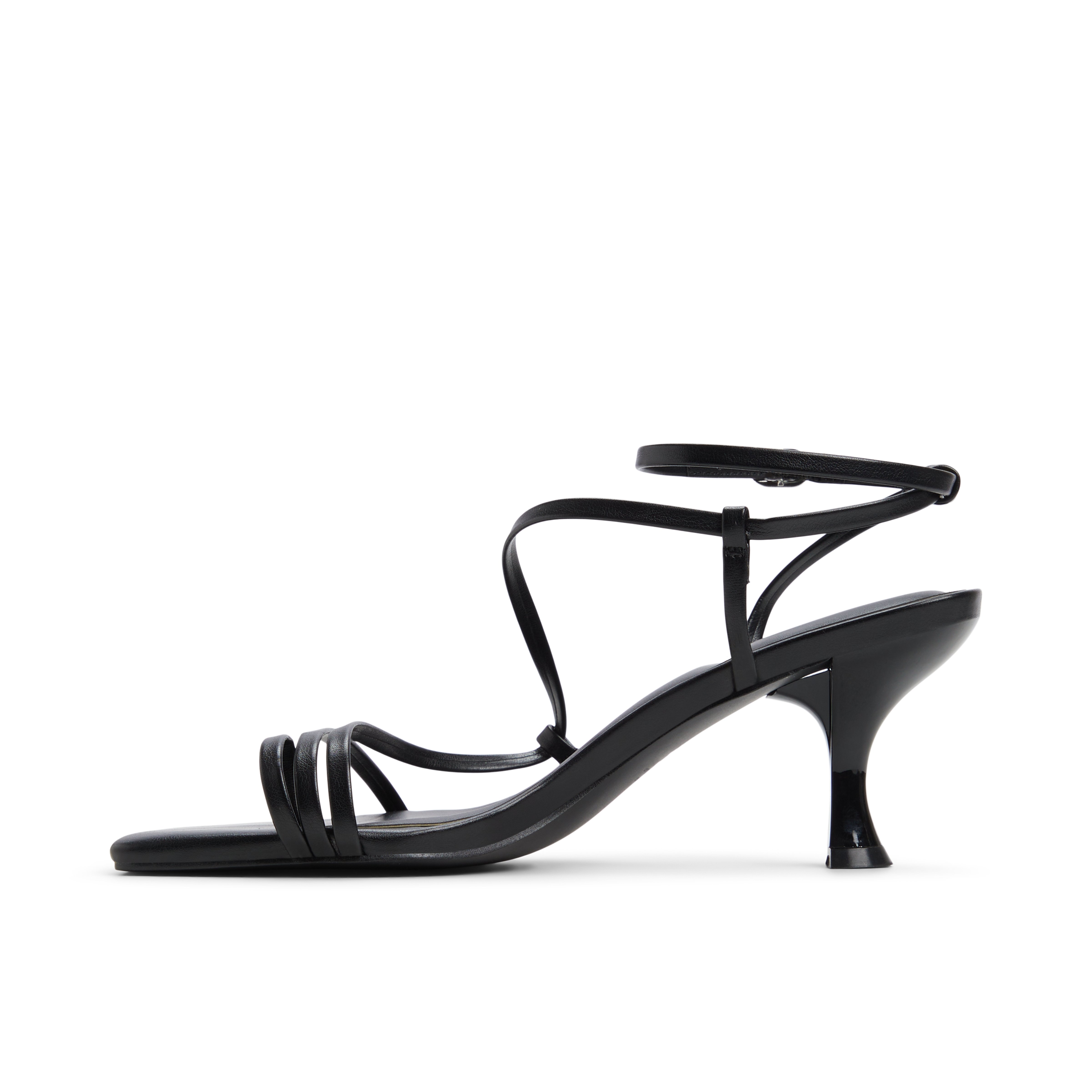 Auguust Black Women's Lace Up Heels Sandals