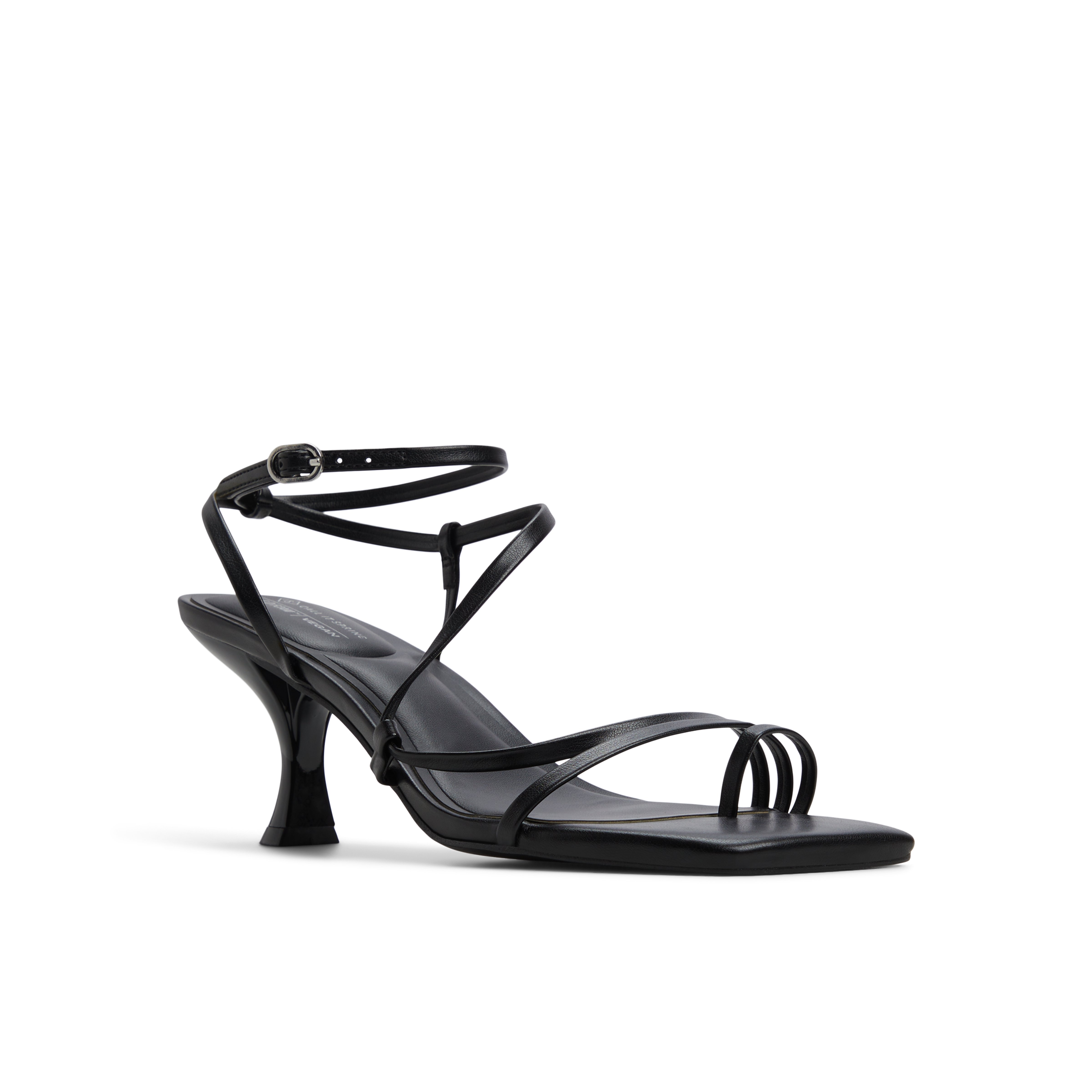 Auguust Noir Femmes Sandales talons hauts a lacets | Boutique Spring Canada