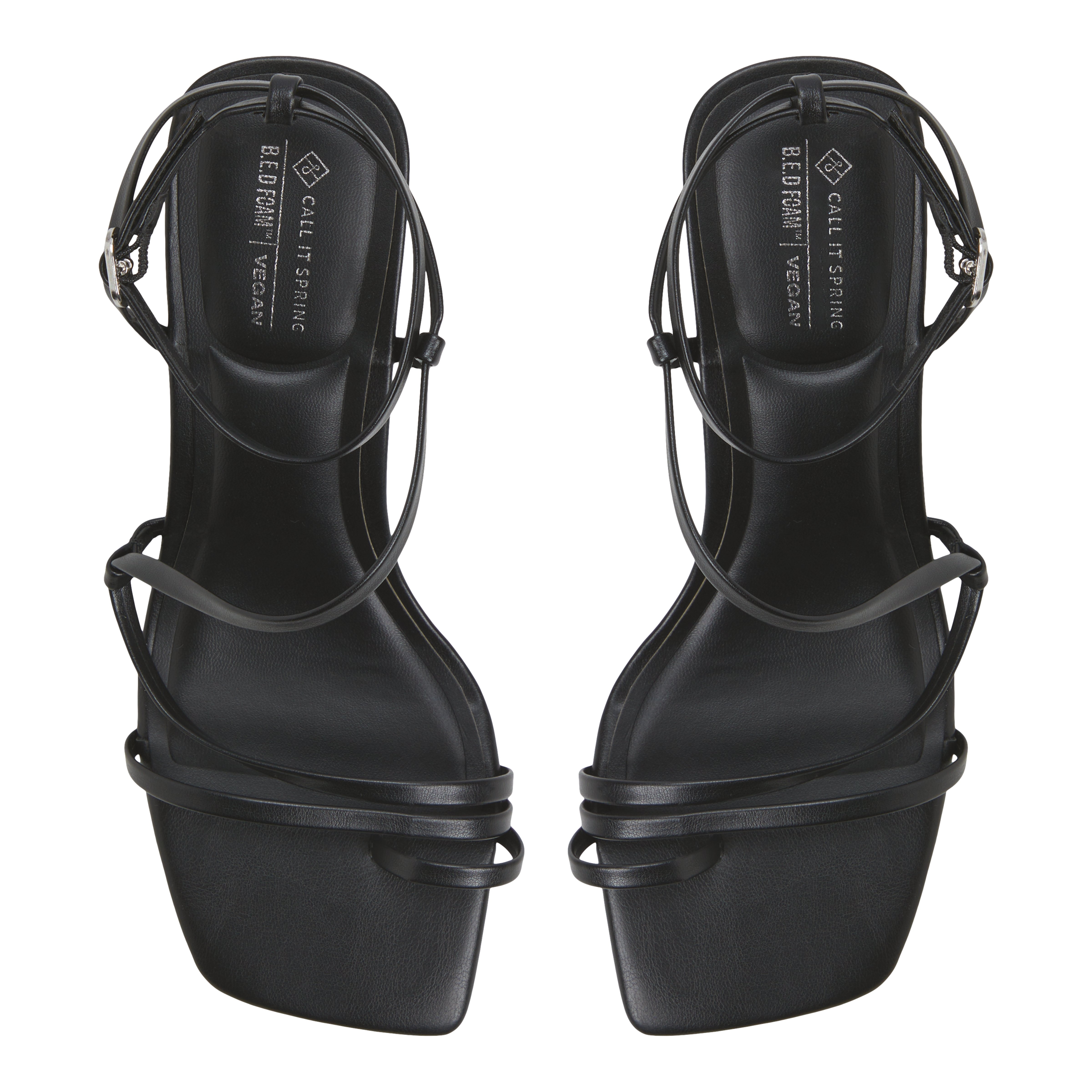 Auguust Black Women's Lace Up Heels Sandals