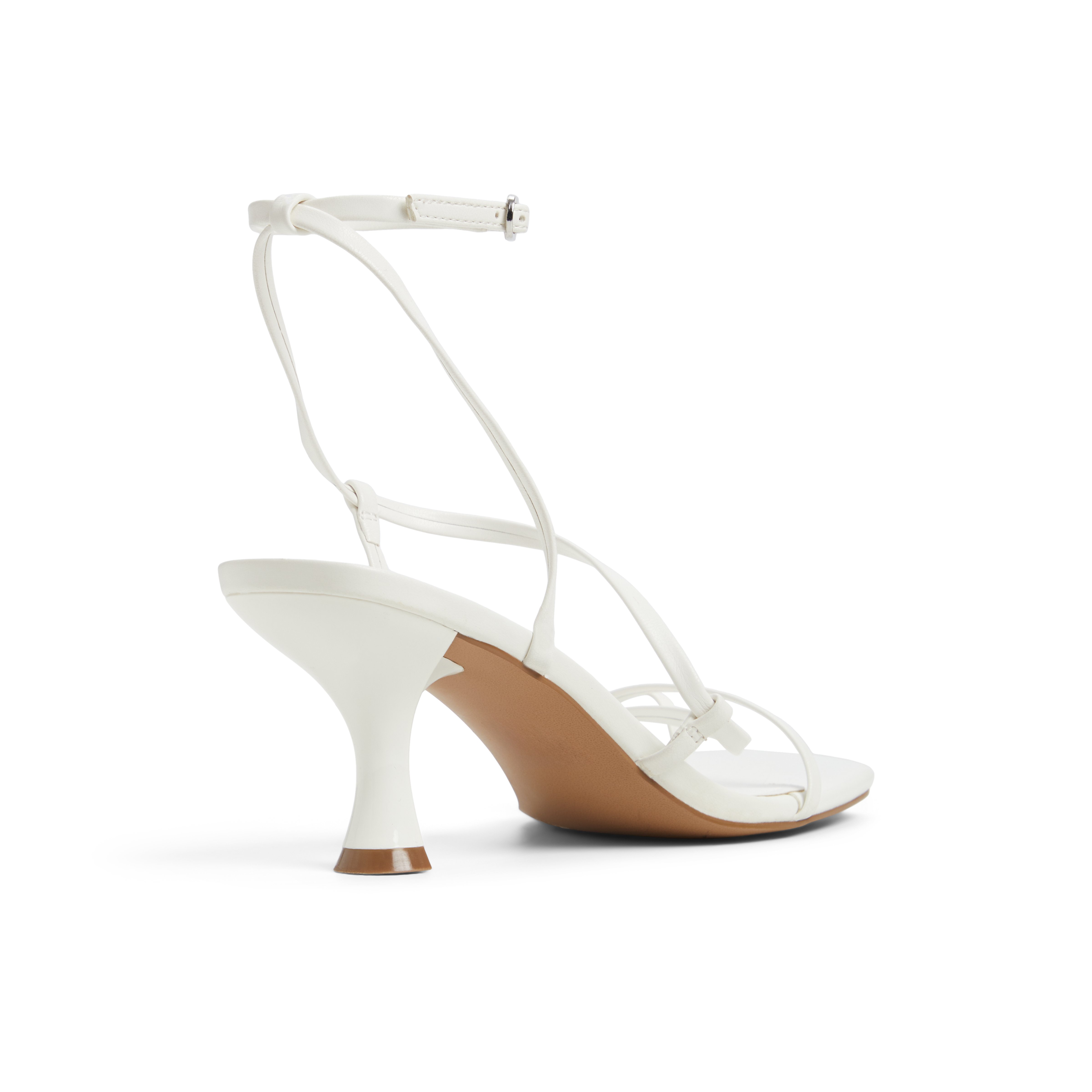Auguust White Women's Lace Up Heels Sandals