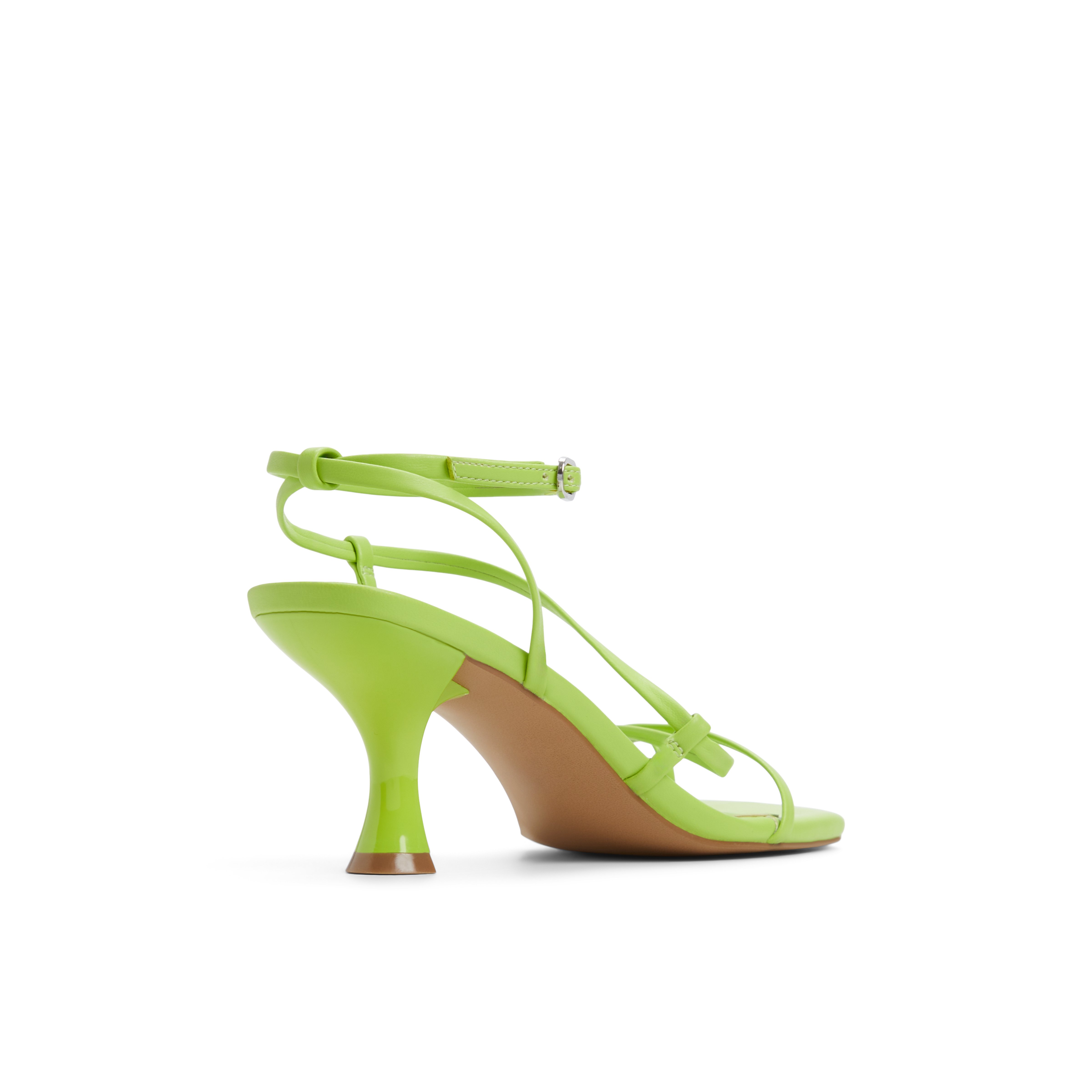 Auguust Bright Green Women's Lace Up Heels Sandals