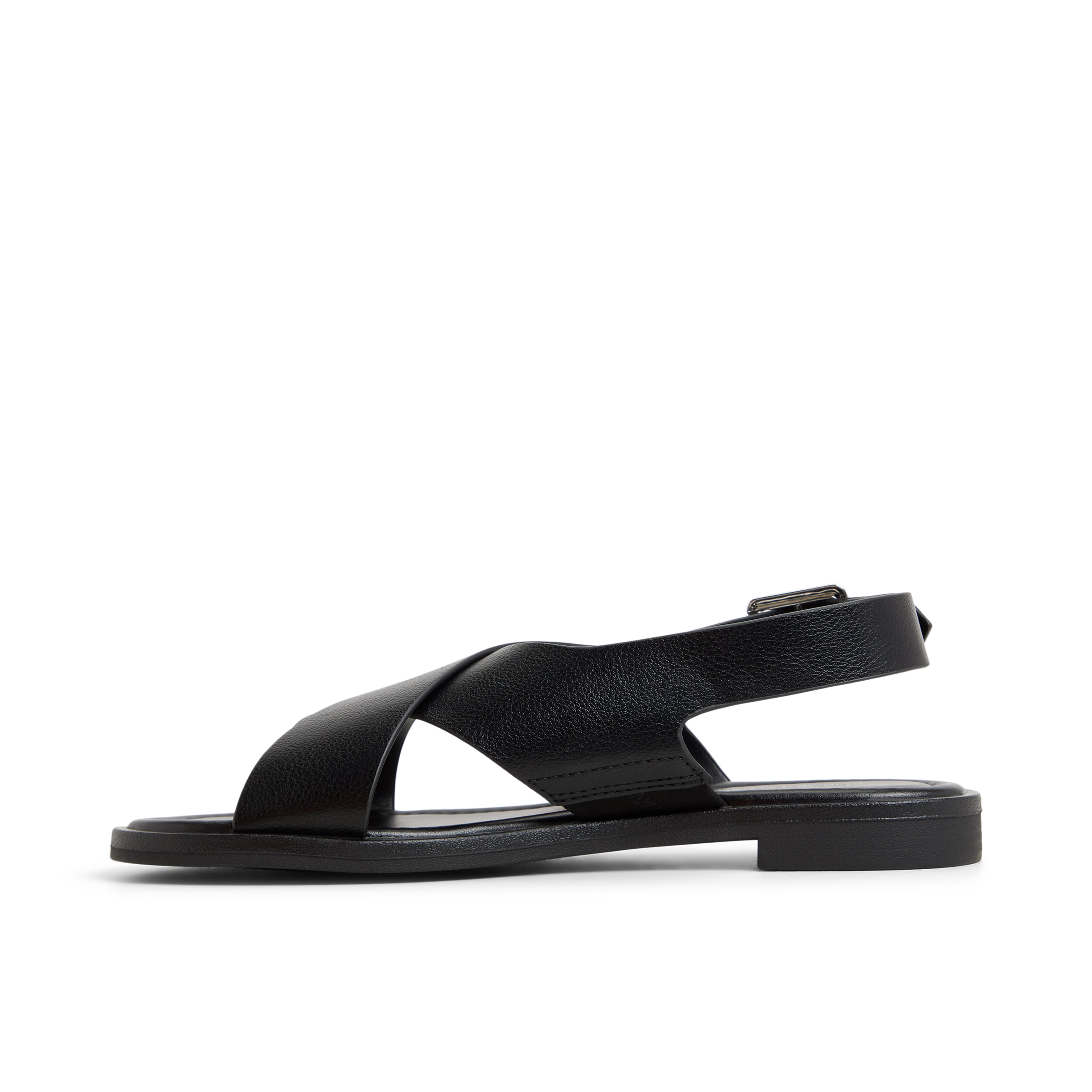 Avaline Noir Femmes Sandales à talons plats | Boutique Spring Canada