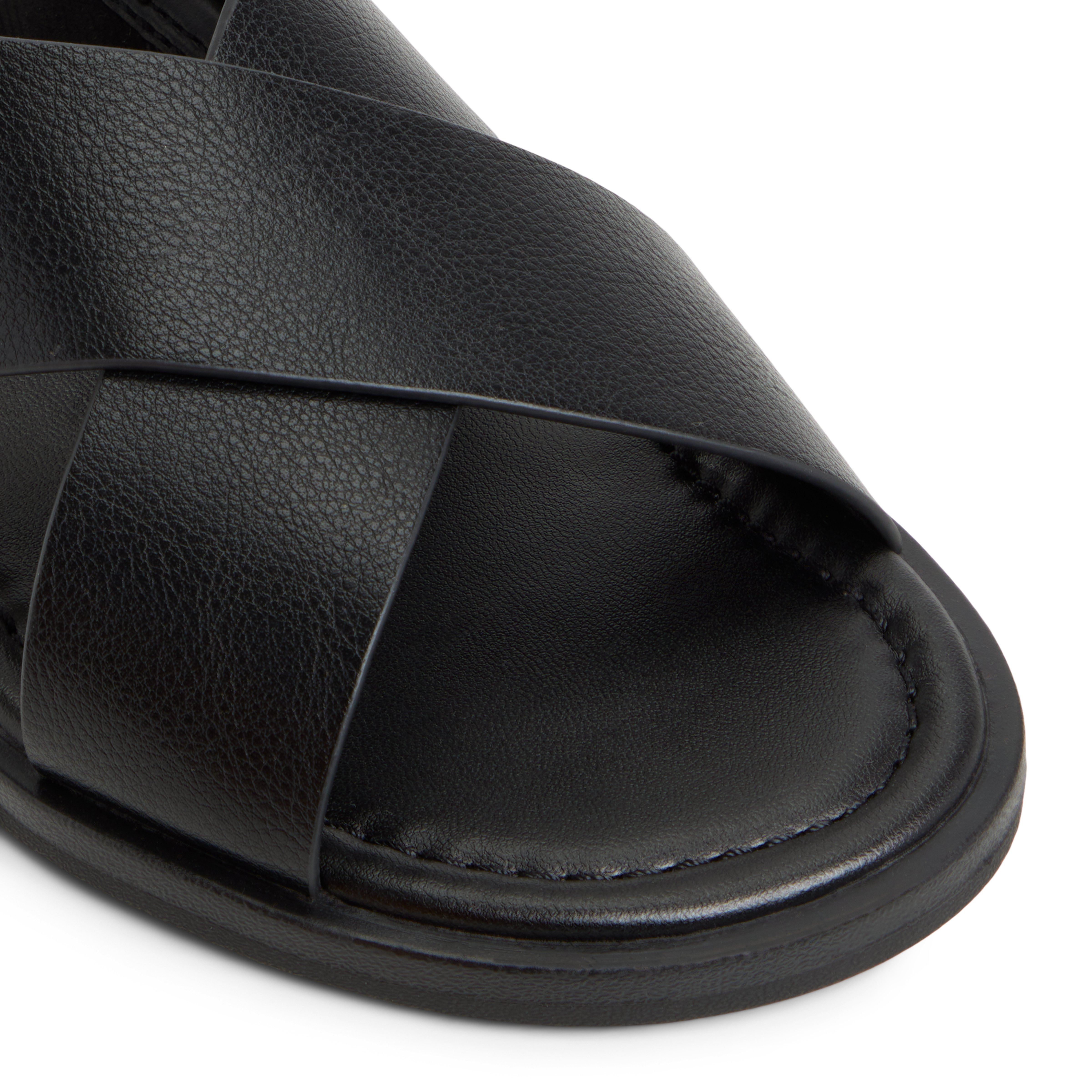 Avaline Noir Femmes Sandales à talons plats | Boutique Spring Canada