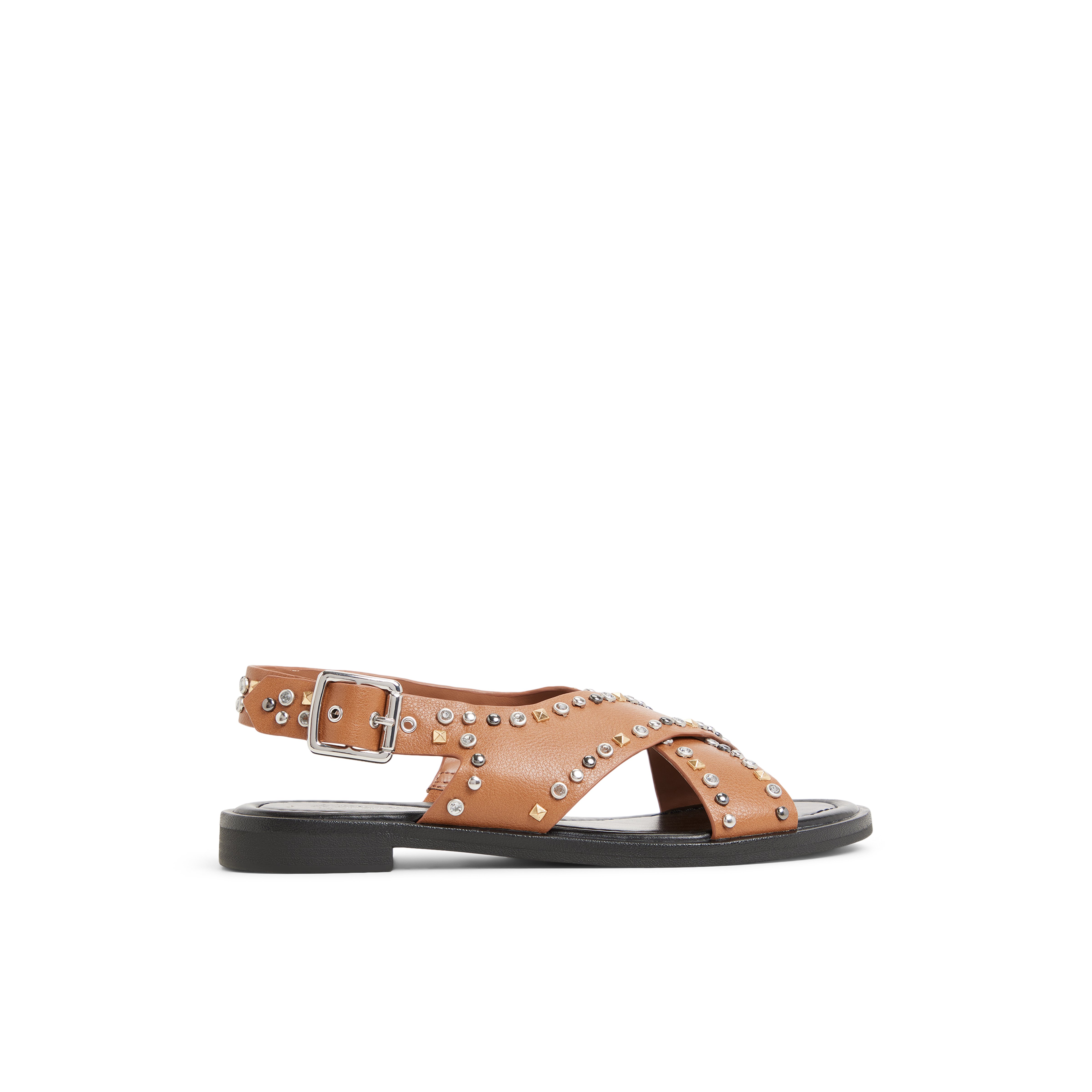 Avaline Cognac Women's Flat Sandals
