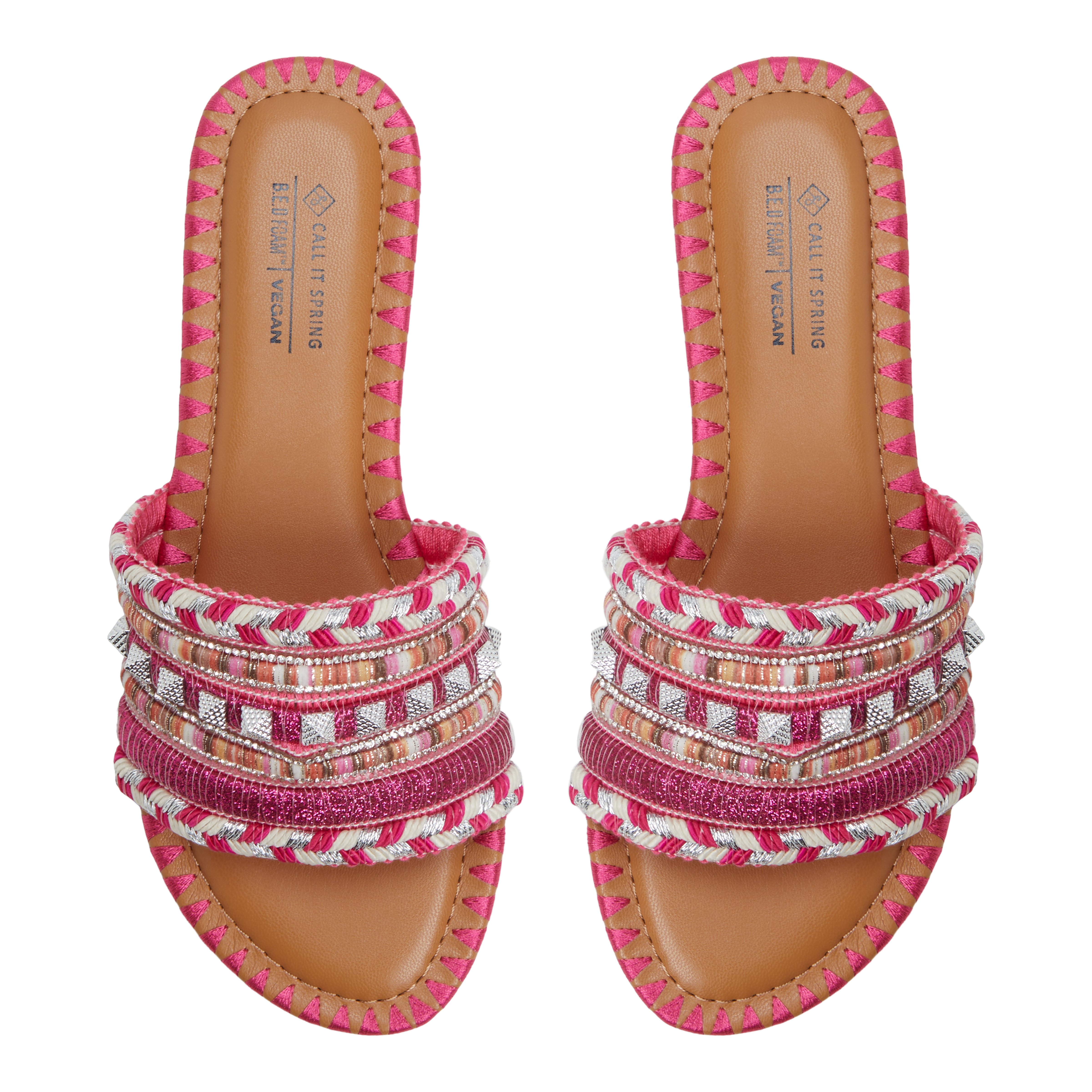 Aziza Bright Pink Women's Slides