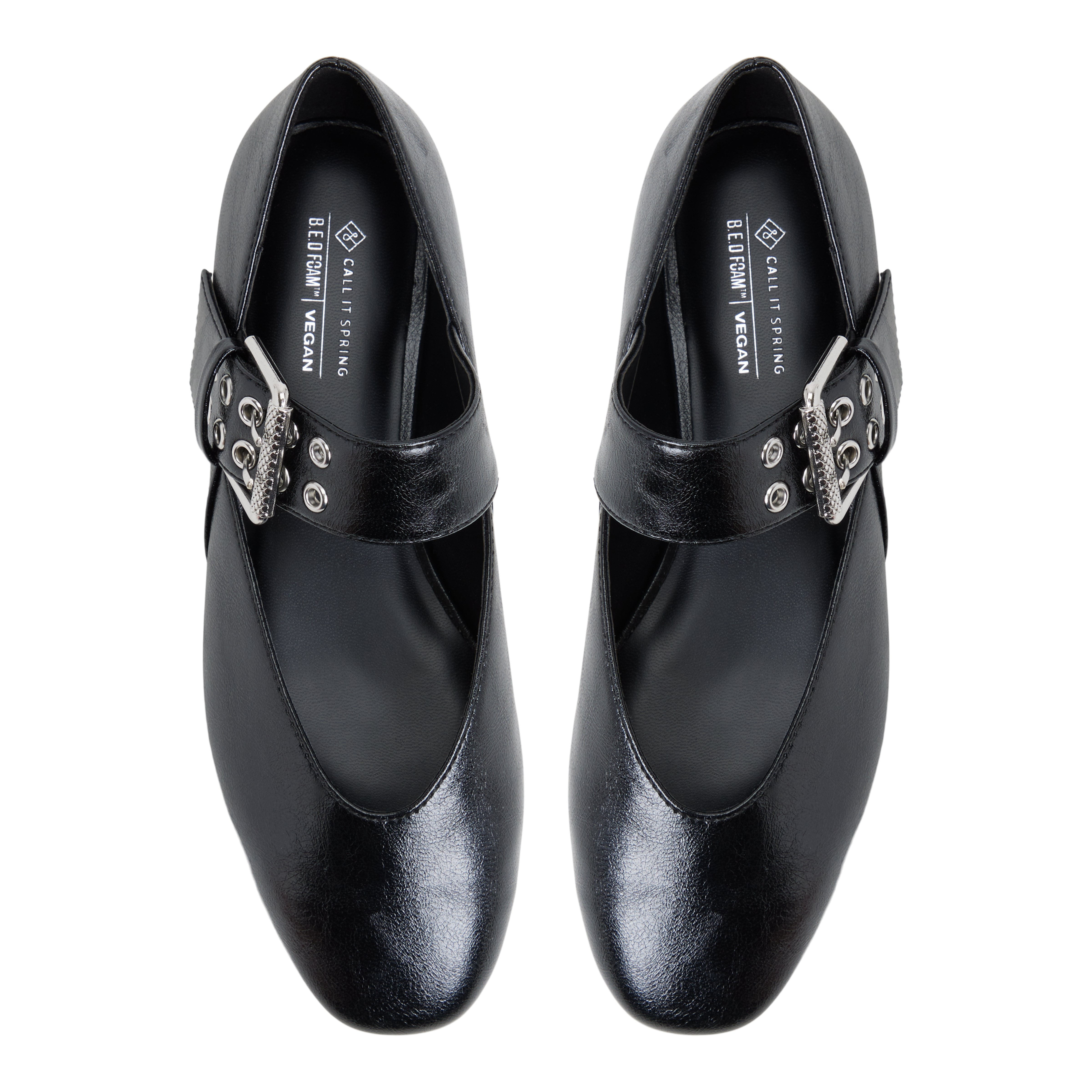 Azurra Noir Femmes Ballerines | Boutique Spring Canada