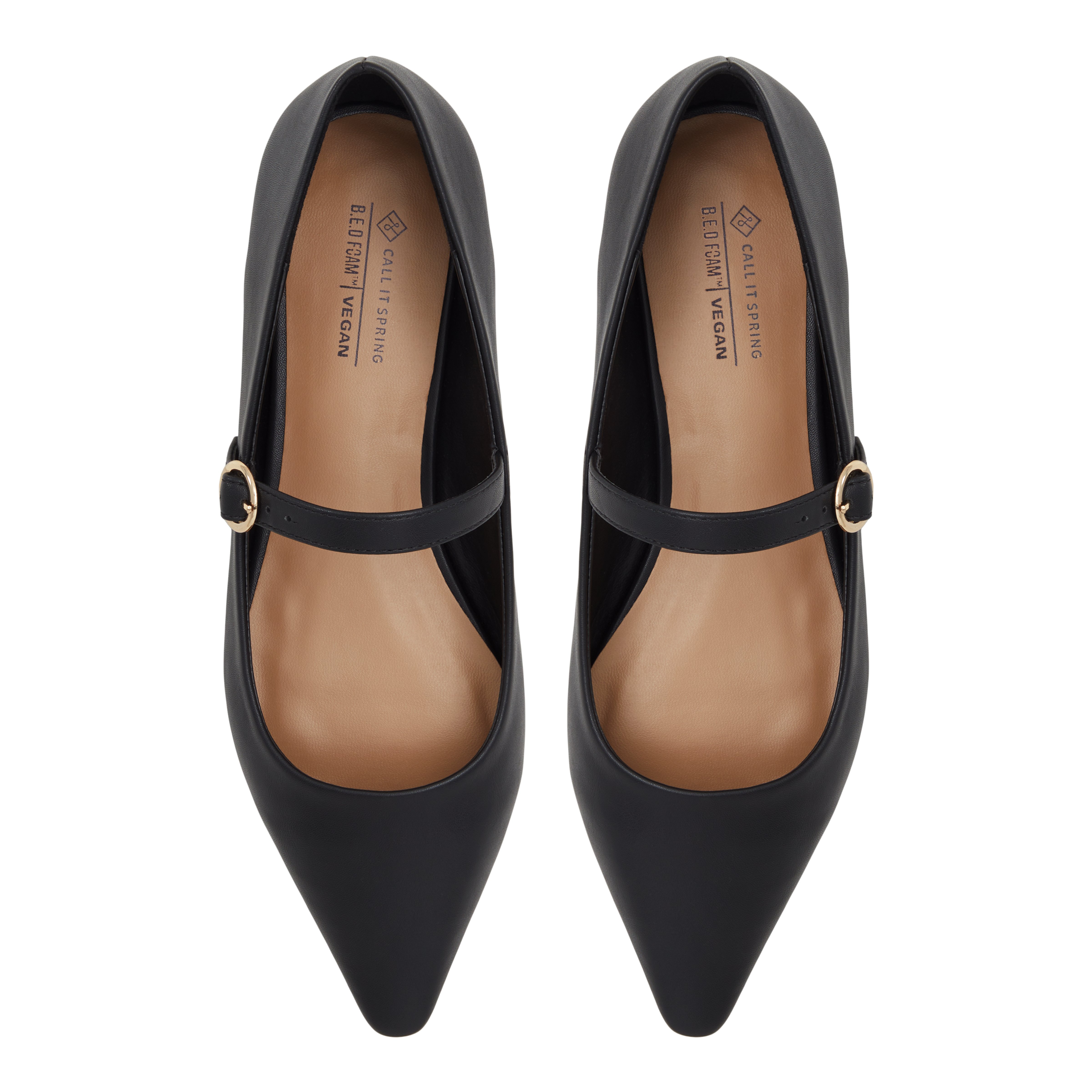 Celinne Black Women's Ballerinas