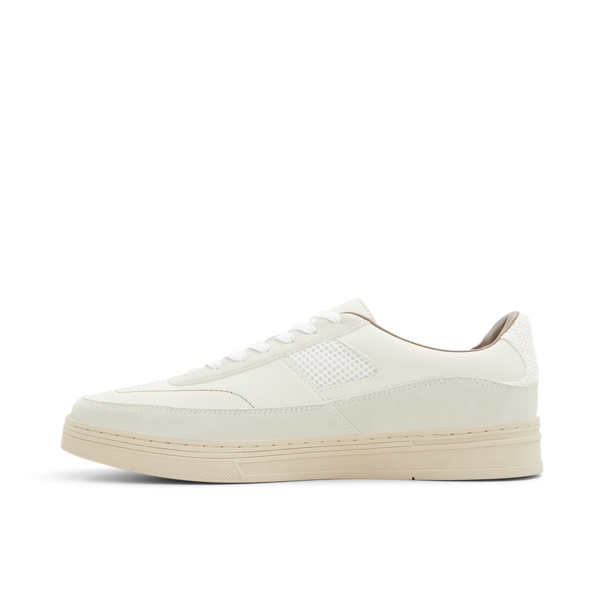 Low mondo ripple nappa perforated all white hotsell