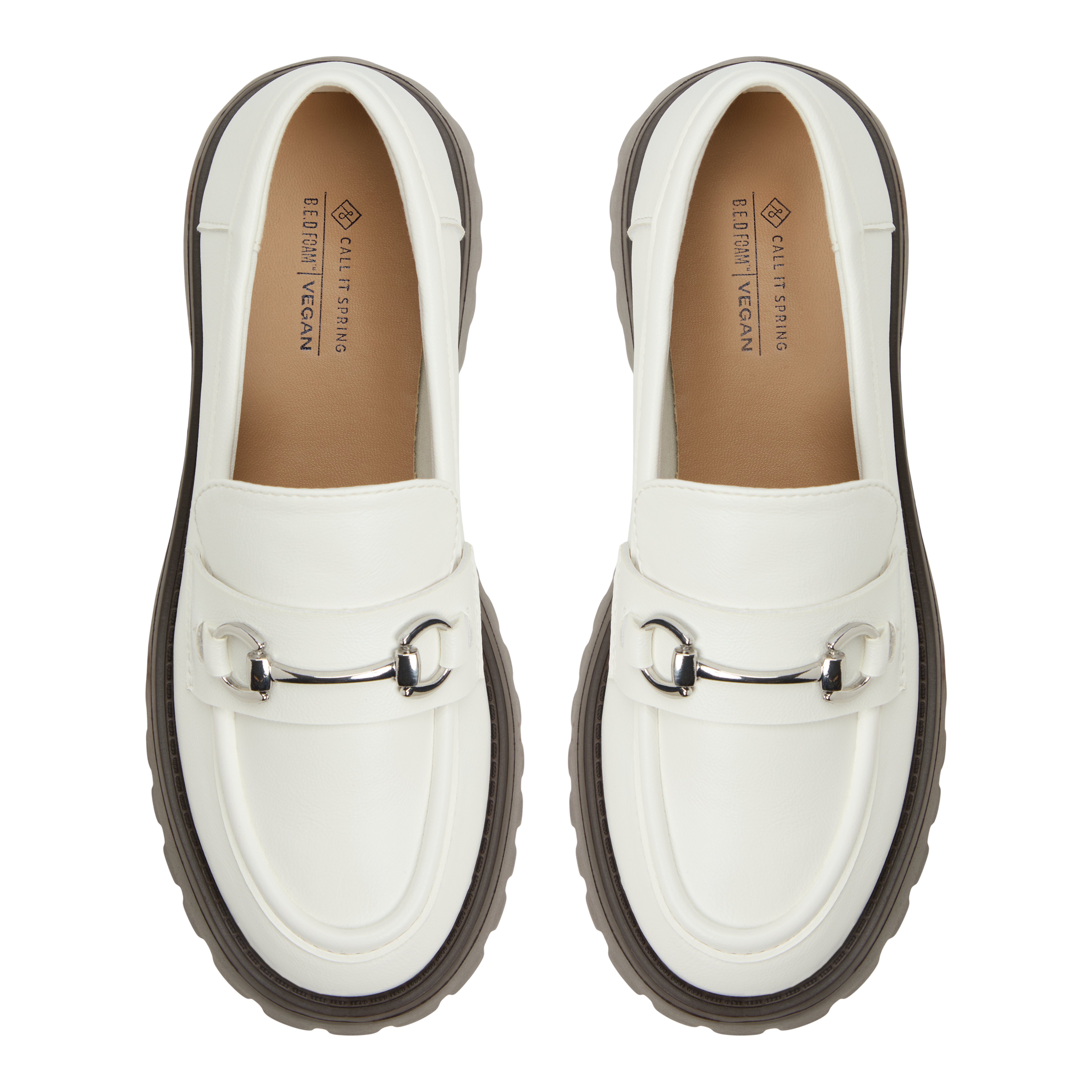 Cluelesss White Women's Loafers