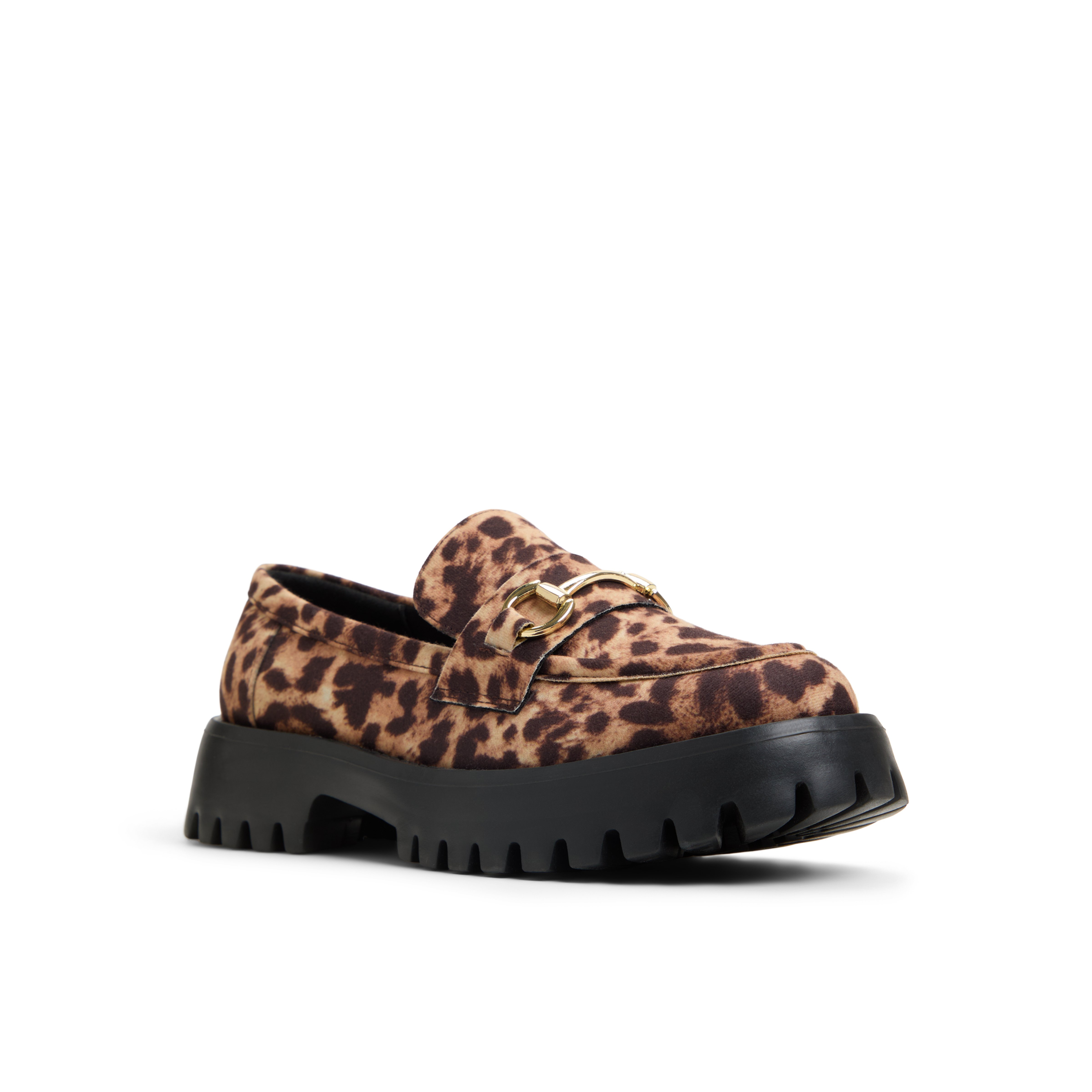 Cluelesss Brown Multi Women's Animal Print Shoes Bags