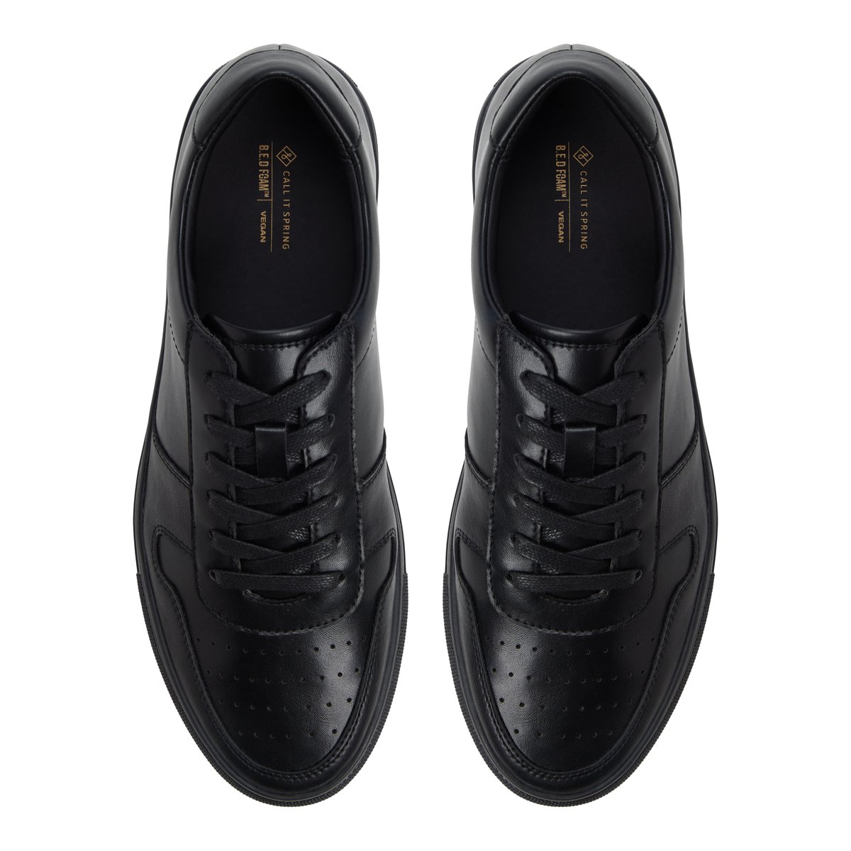 Commune Black Men's Dress Sneakers | Call It Spring Canada