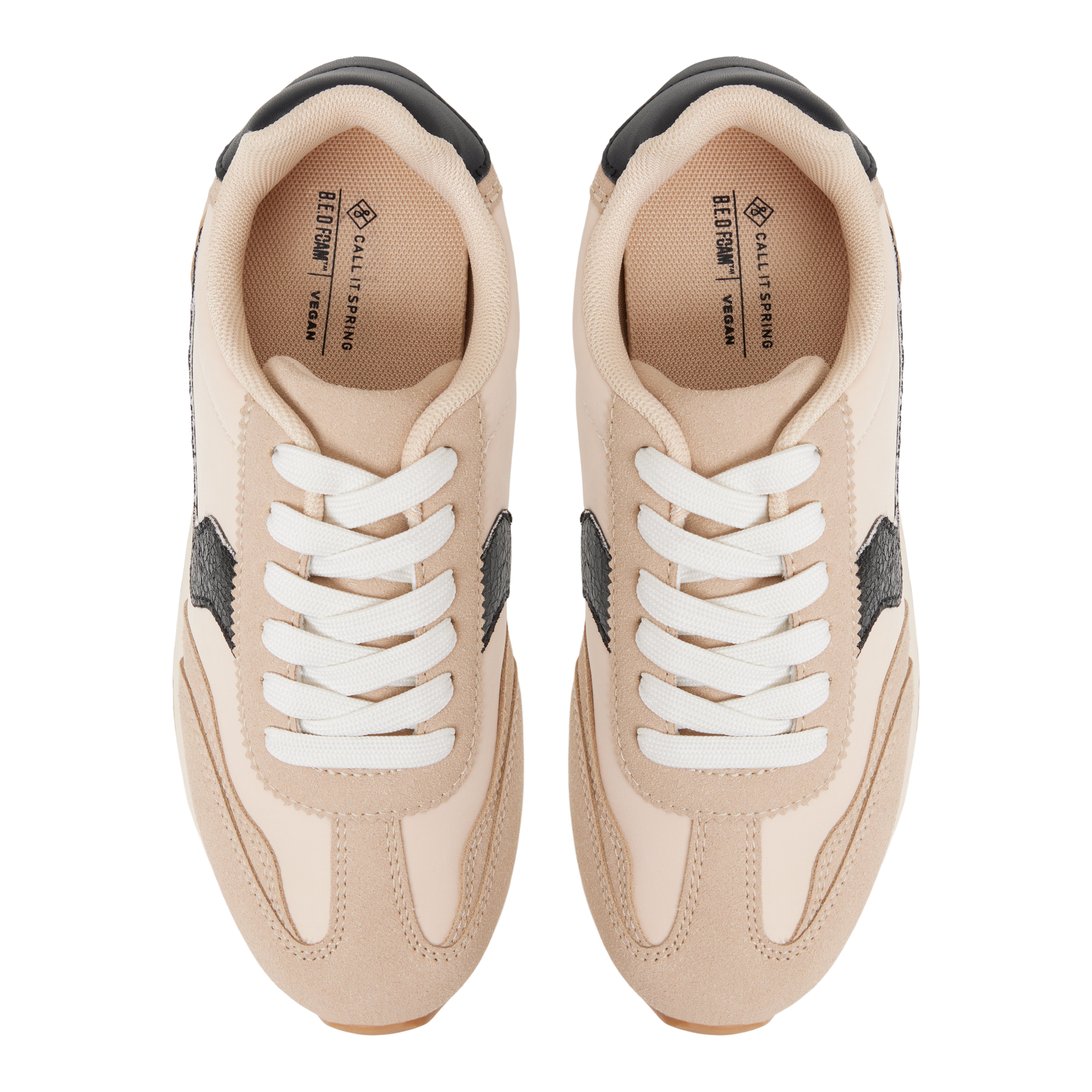 Corrie Dark Beige Women's White Sneakers