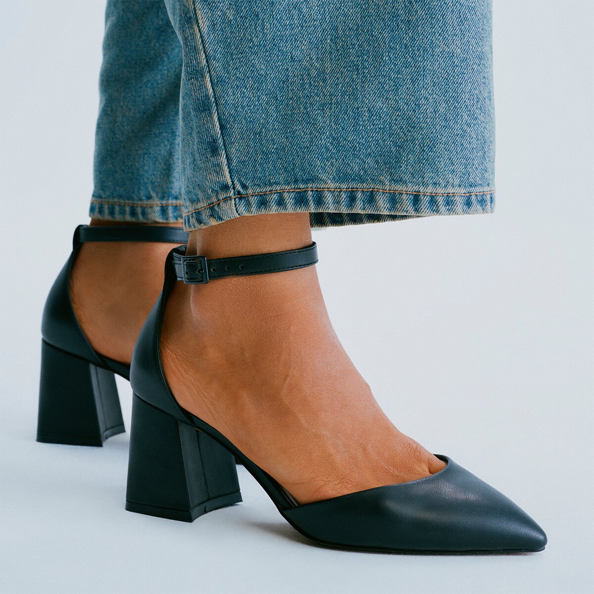 CALL IT SPRING Kelli Vegan Leather Heels in BLACK | Endource