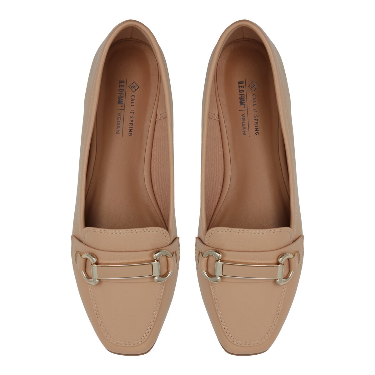Danyka Medium Beige Women's Loafers | Call It Spring Canada