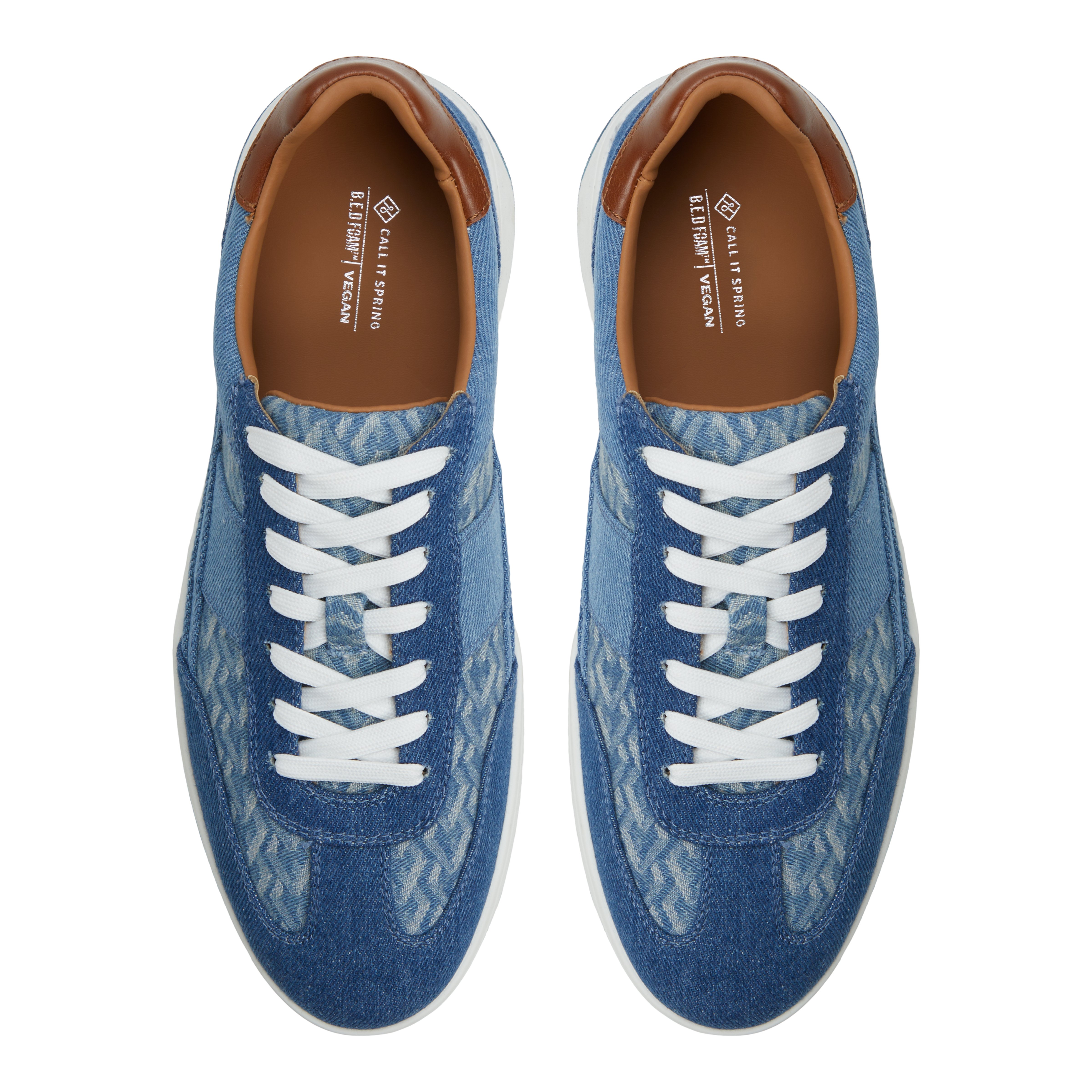 Darwen Denim Men's High Top Sneakers