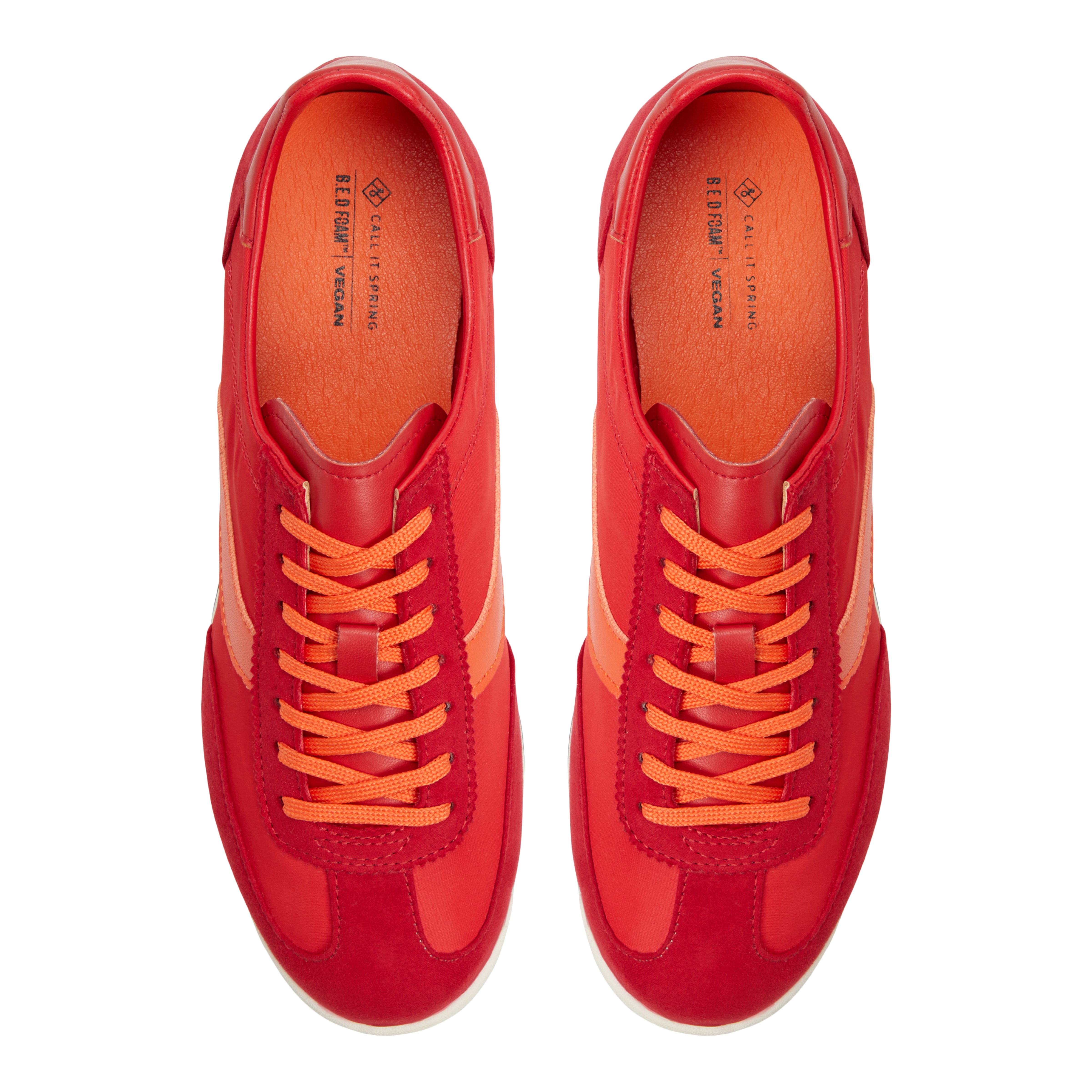 Davi Red Women's Retro Sneakers