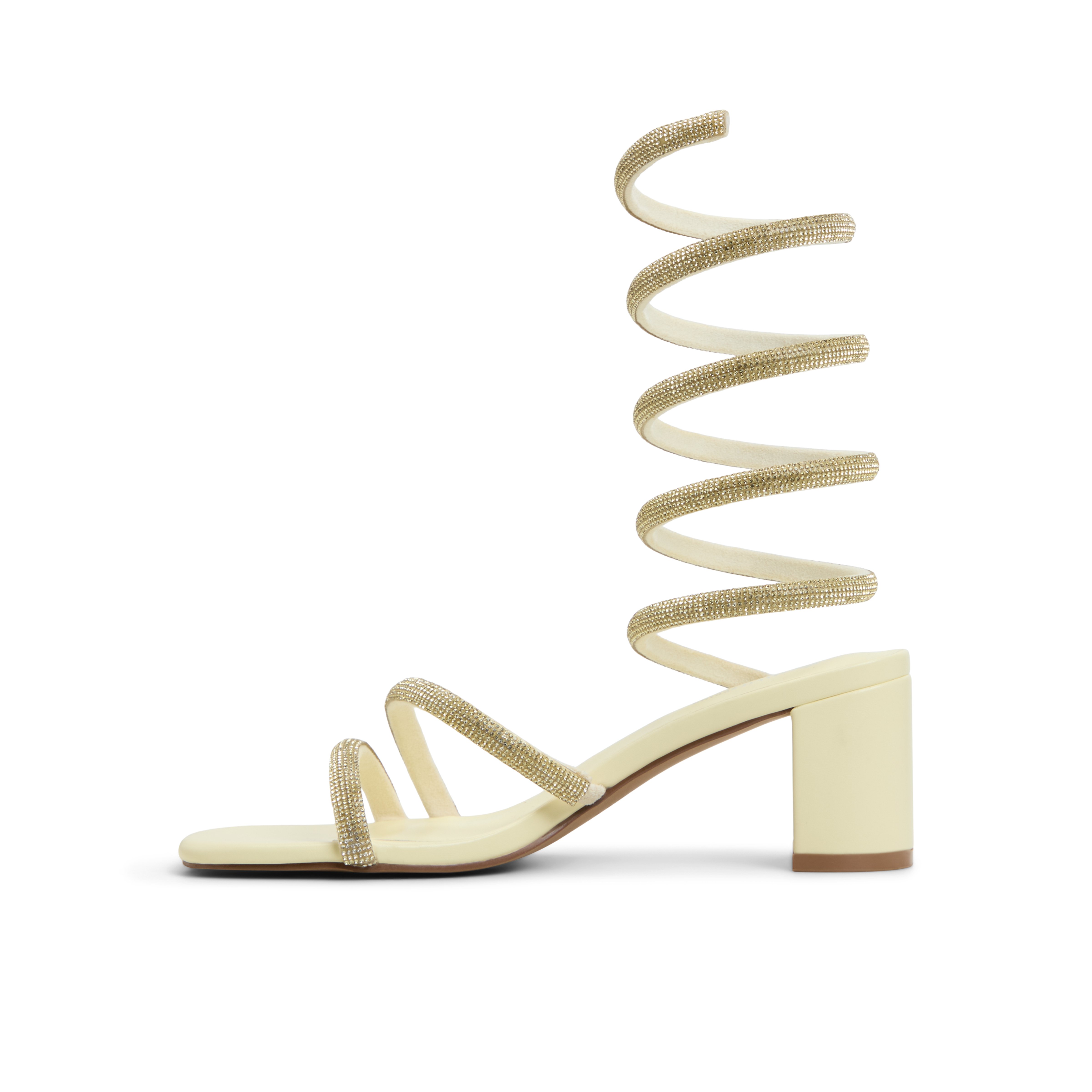 Edesssa Light Yellow Women's Block Heels