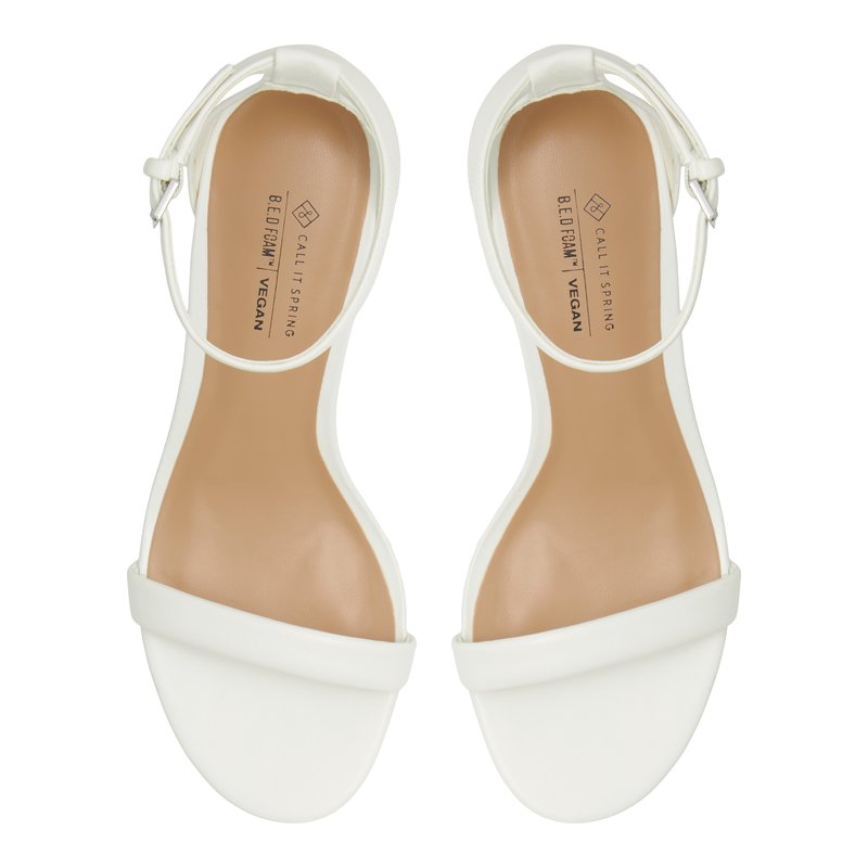 Elianaa White Women's Low-mid Heels | Call It Spring Canada