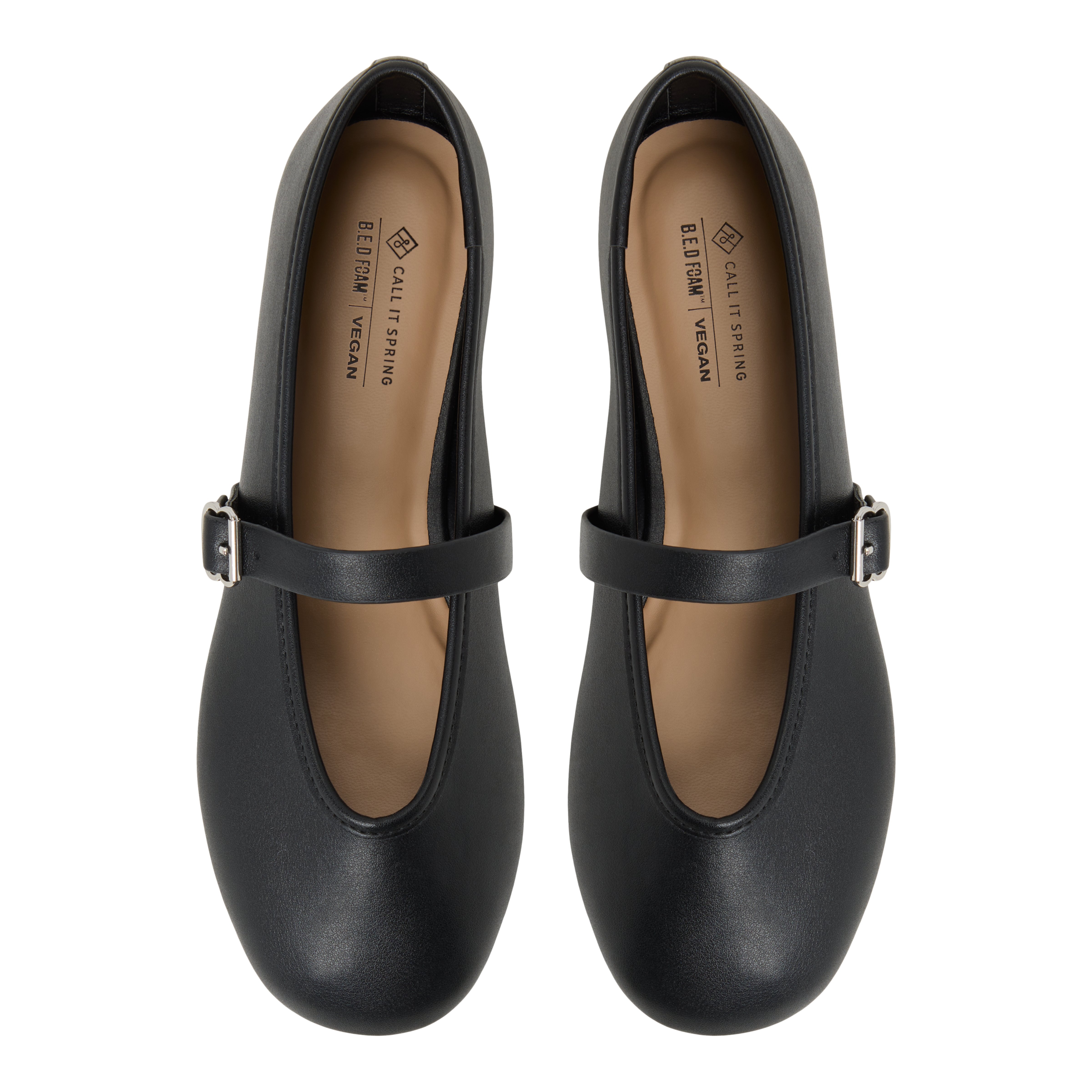 Elyiaa Black Synthetic Smooth Women's Ballerinas