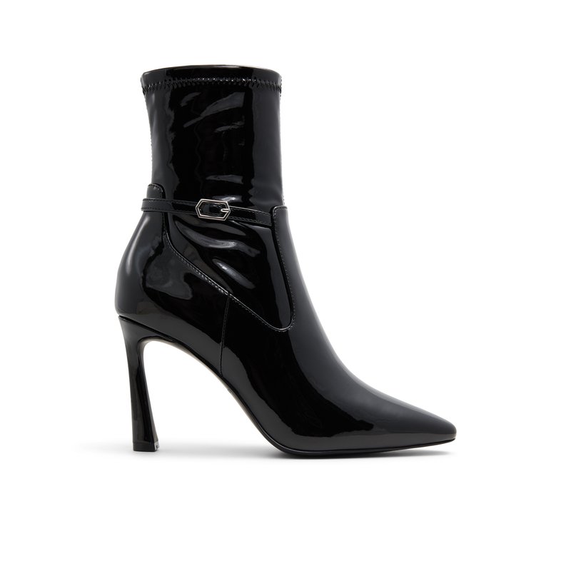 【PAES】Stiletto Rainboots / Black ARPINO Over The Knee Boots for Women with Heel Leather Thigh