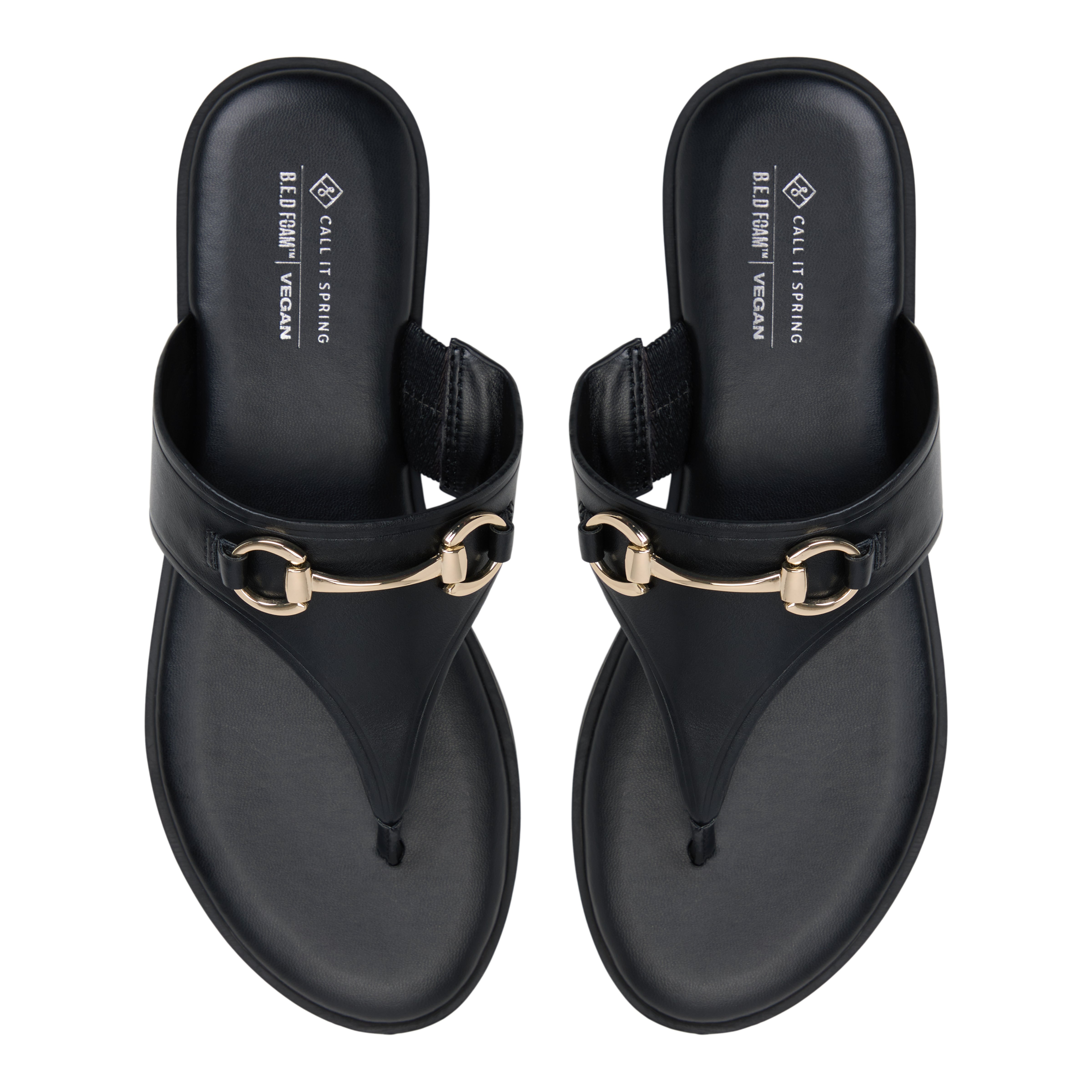 Evodie Black Women's Flat Sandals