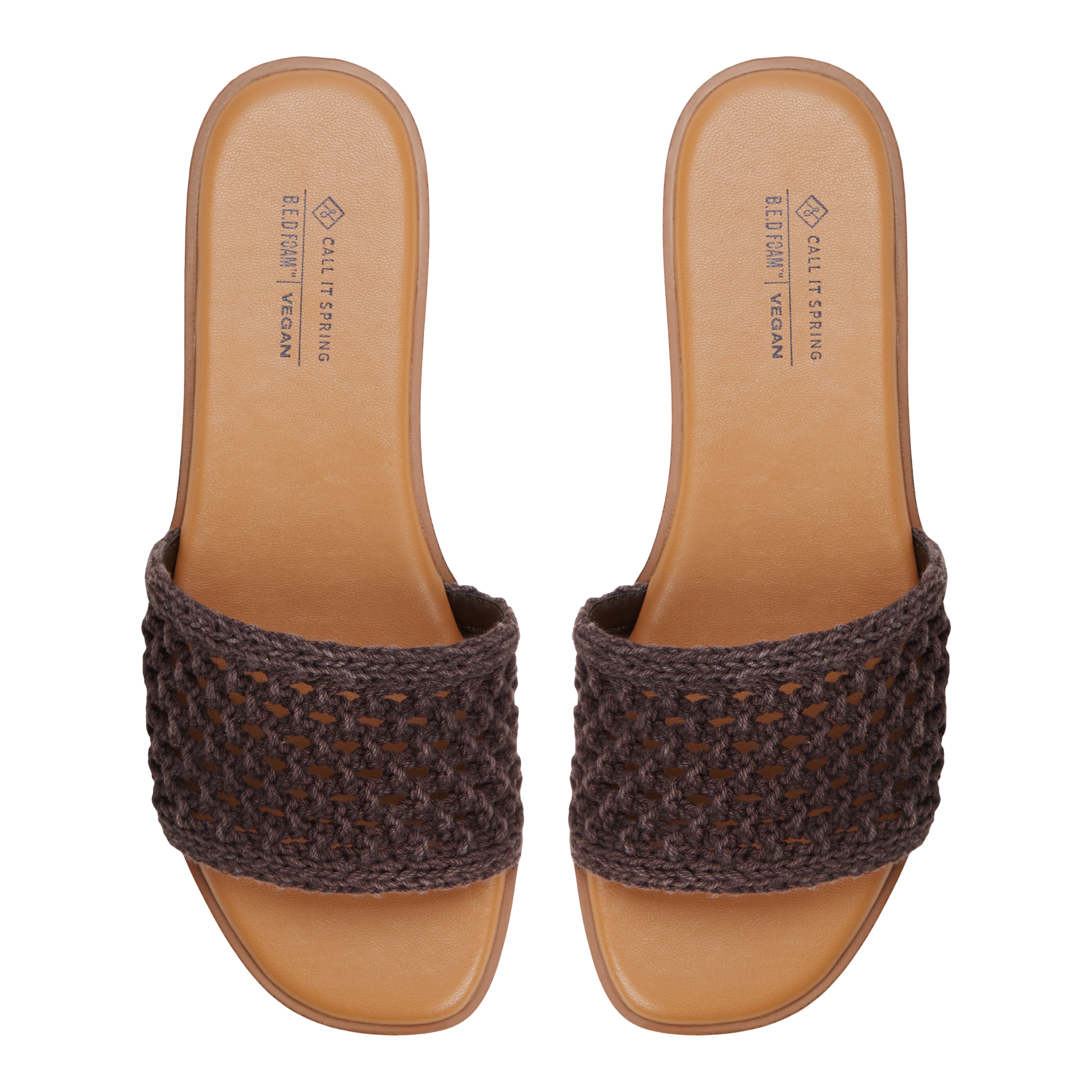 Fernn Dark Brown Women's Slides