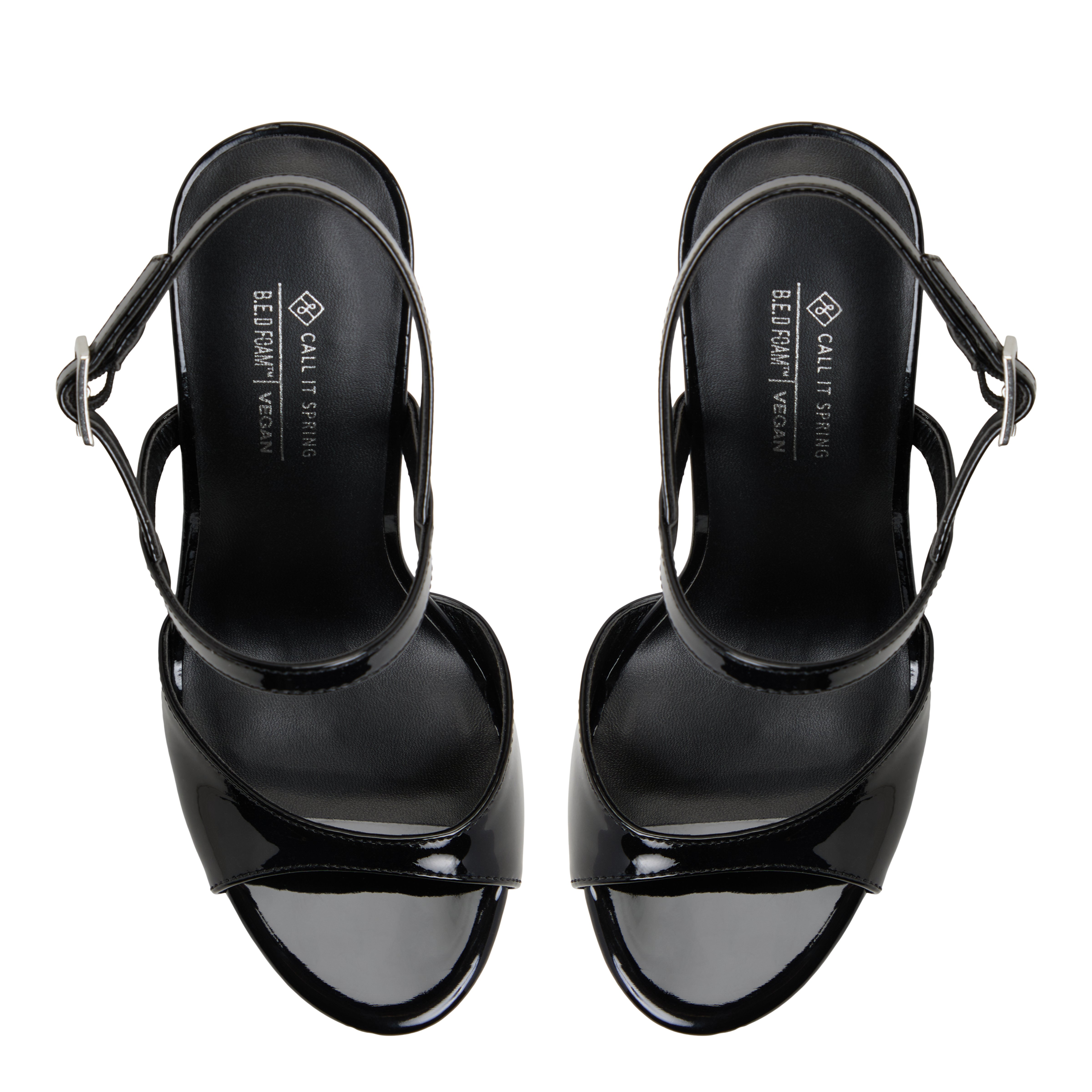 Fiercee Black Women's Platform Sandals