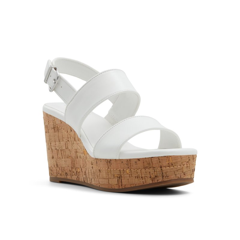 White canvas wedge sandals hotsell