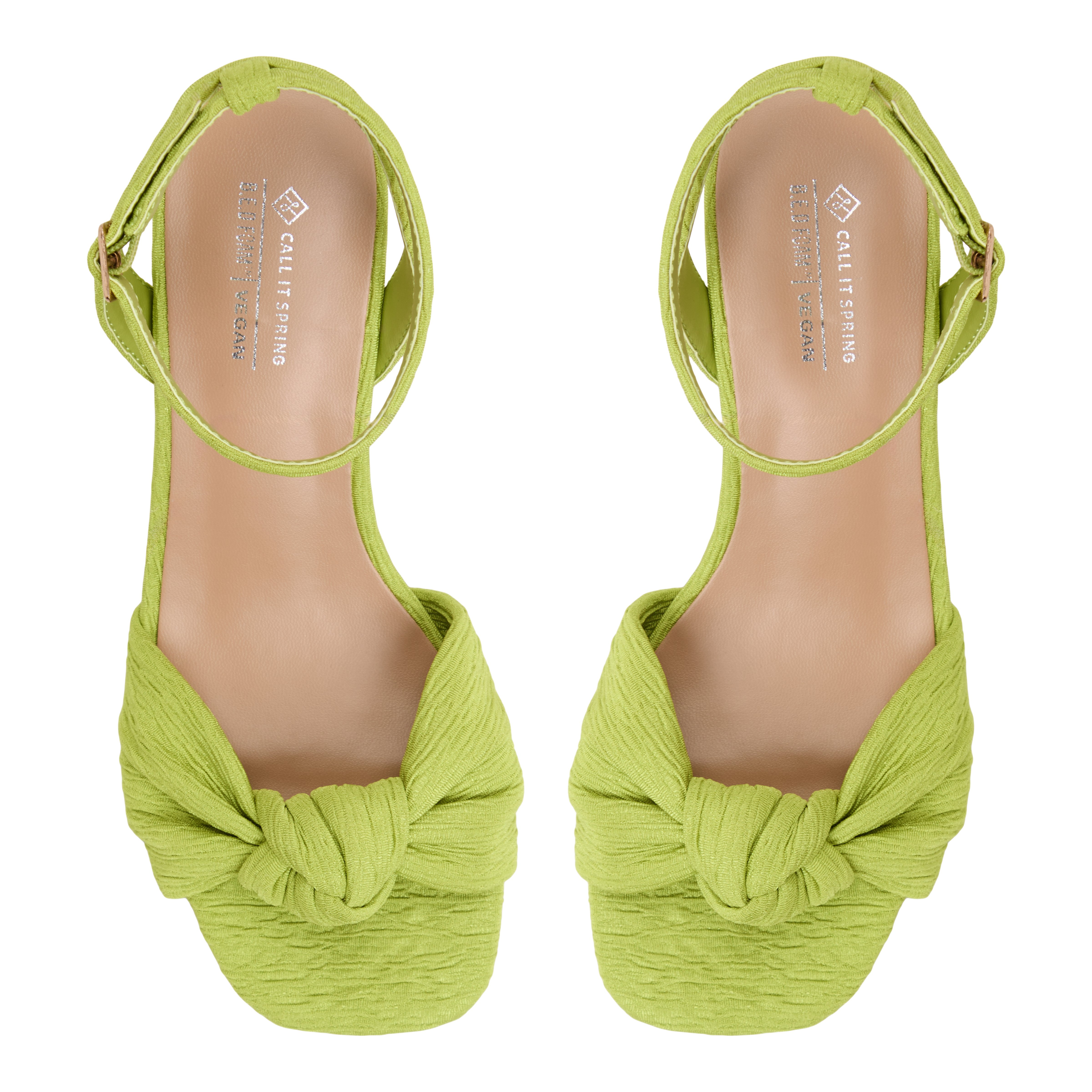 Florrence Bright Green Women's Low-mid Heels