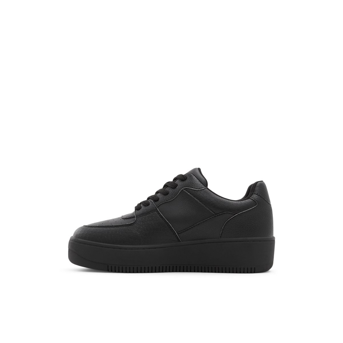 Fresh Black Synthetic Mixed Material Women's Lace Up Sneakers | Call It  Spring Canada