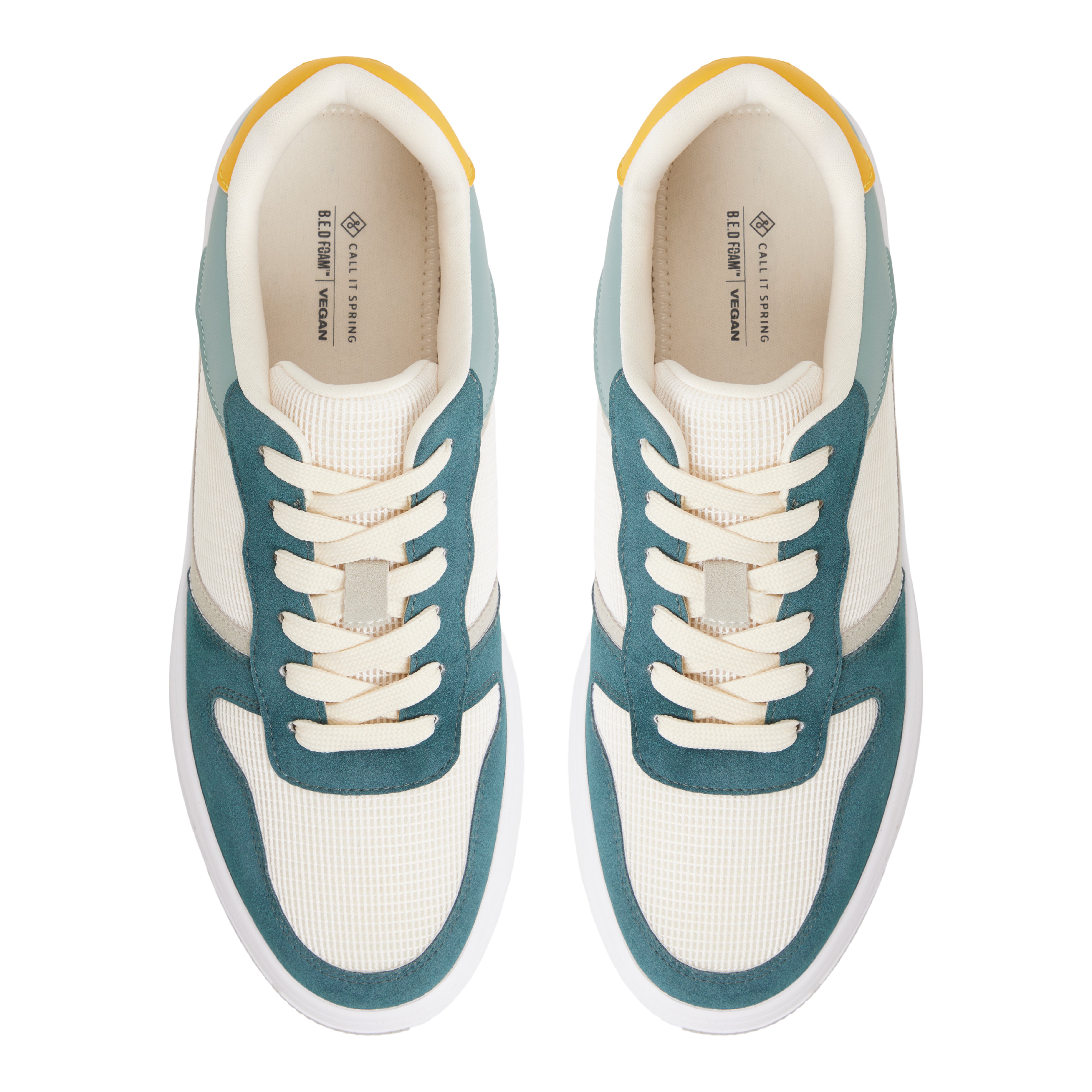 Freshh_h Teal Men's Retro Sneakers