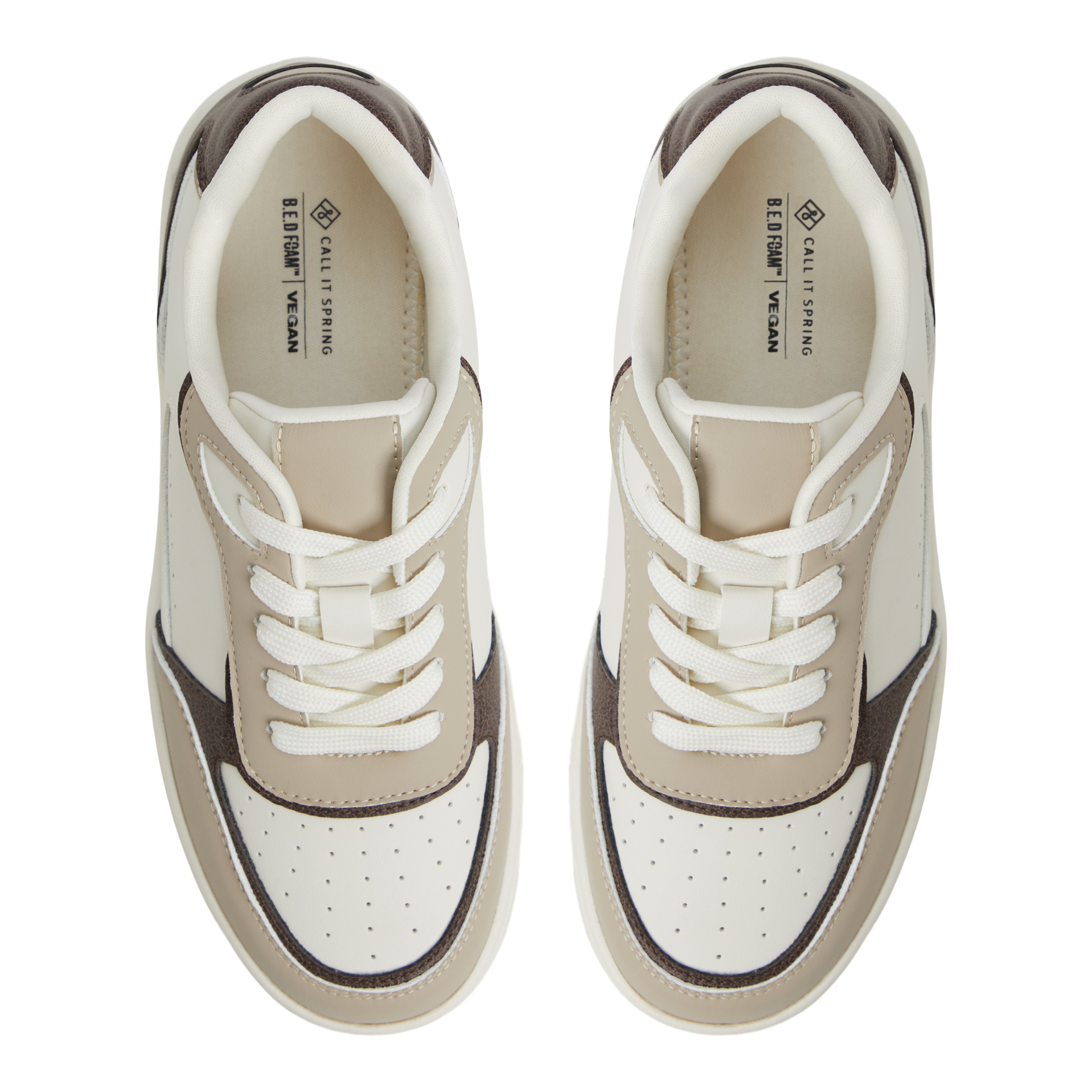 Freshy Débordement Marron Femmes Blancs | Boutique Spring Canada