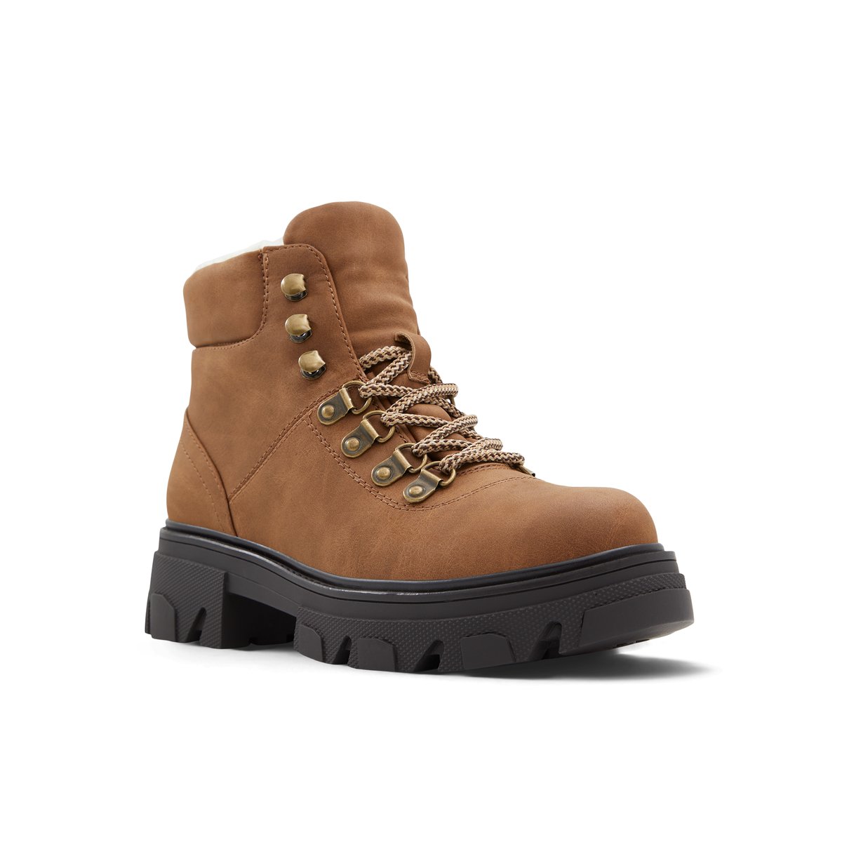 Lace up chunky hiker boots sale