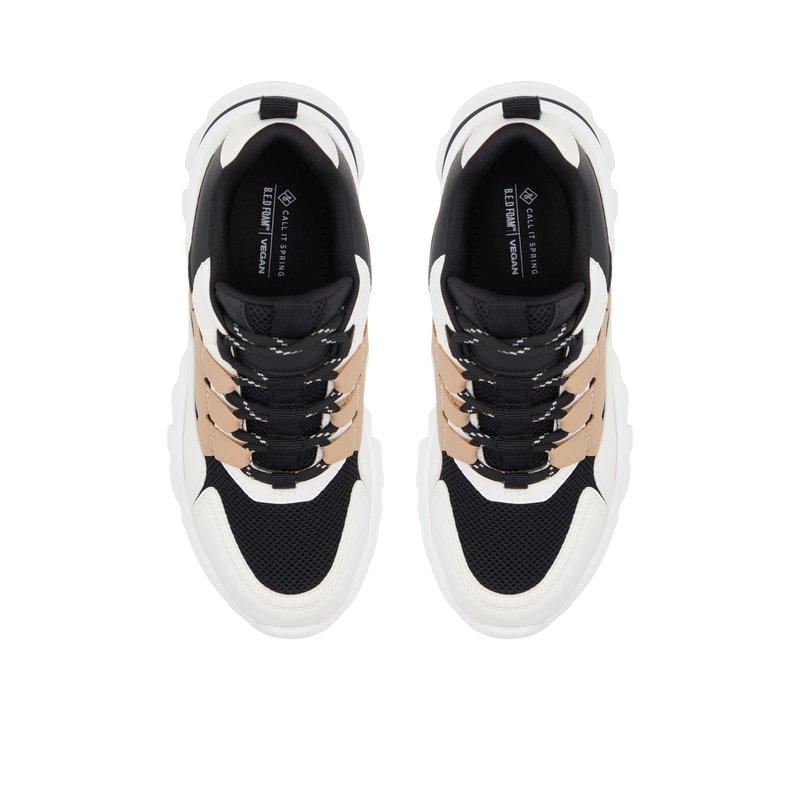 Jennaa Black Multi Women's Wedge Sneakers | Call It Spring