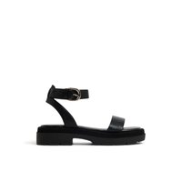 Joellle Black Women's Flat Sandals | Call It Spring Canada