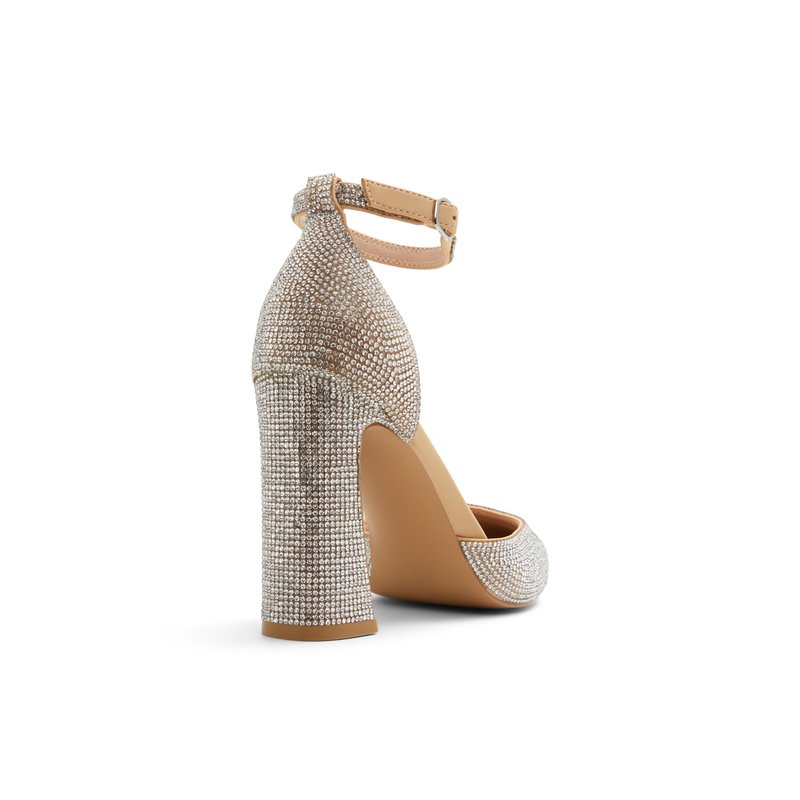 Beige gold heels best sale