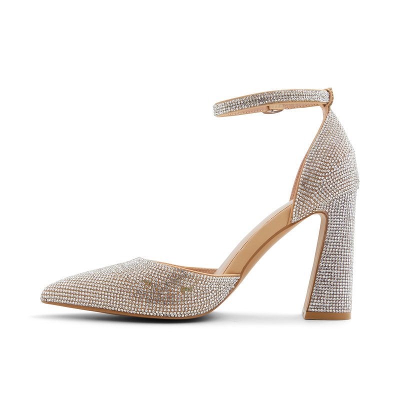 Beige sparkly heels hotsell