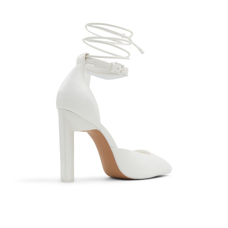 White closed heels top