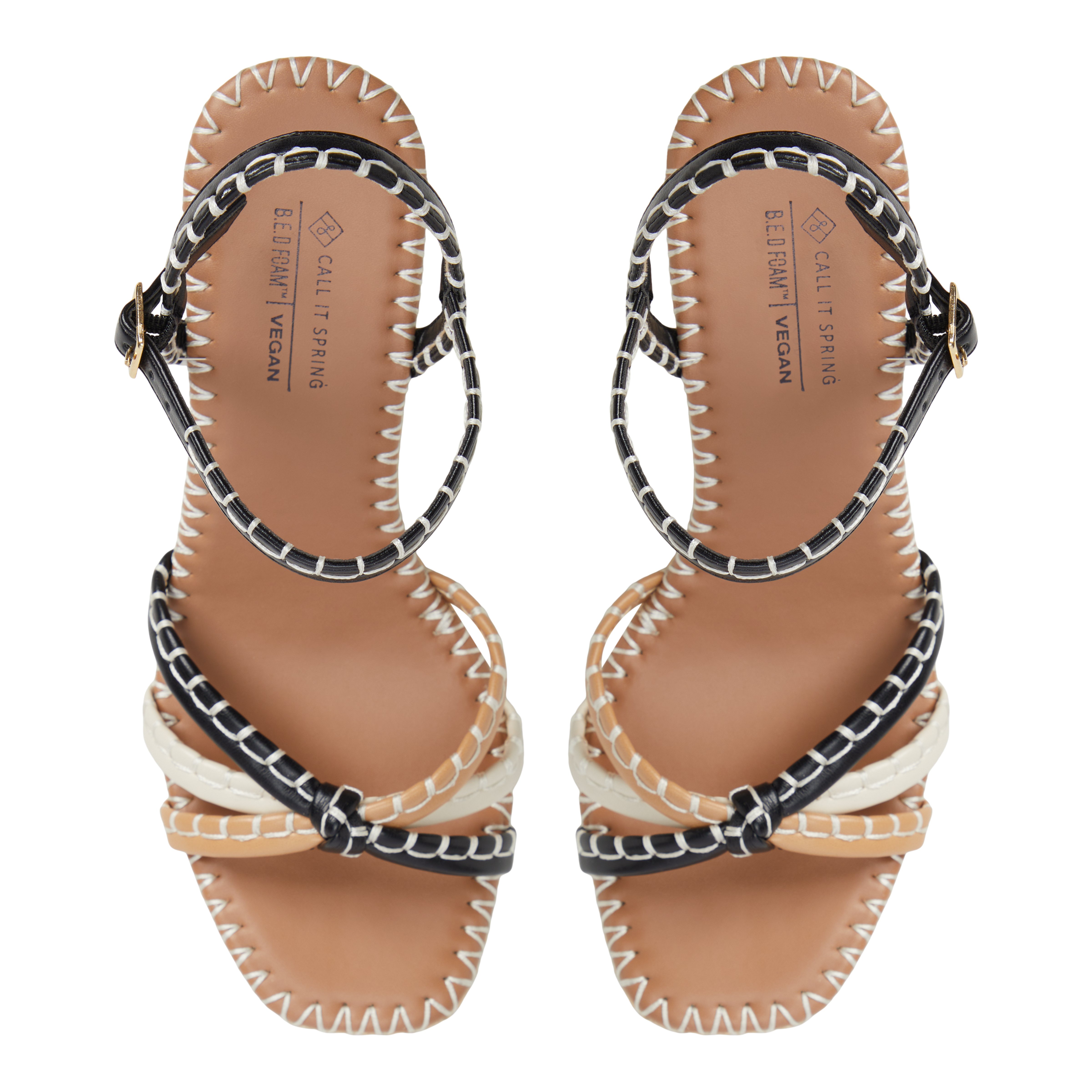 Kaelyn Noir Multi Femmes Talons compensés | Boutique Spring Canada